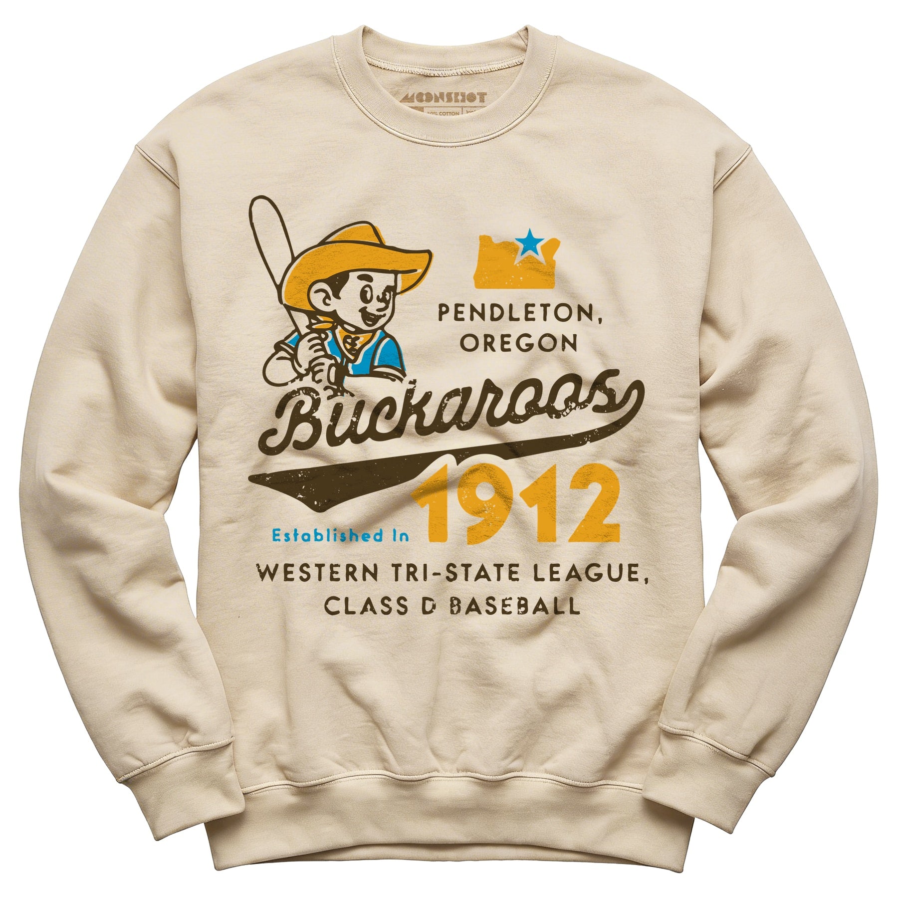 Pendleton Buckaroos - Oregon - Vintage Defunct Baseball Teams - Unisex Sweatshirt