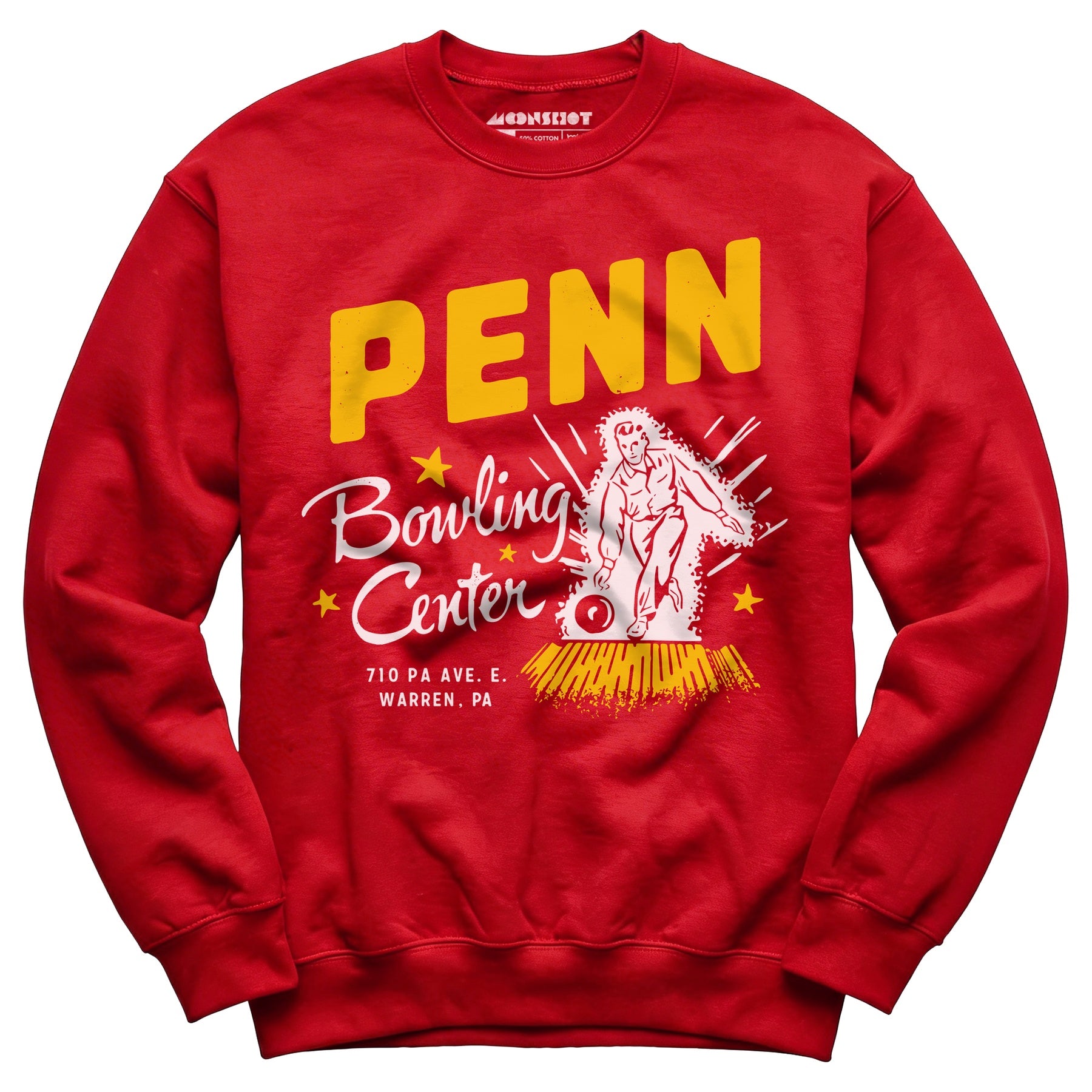 Penn Bowling Center - Warren, PA - Vintage Bowling Alley - Unisex Sweatshirt