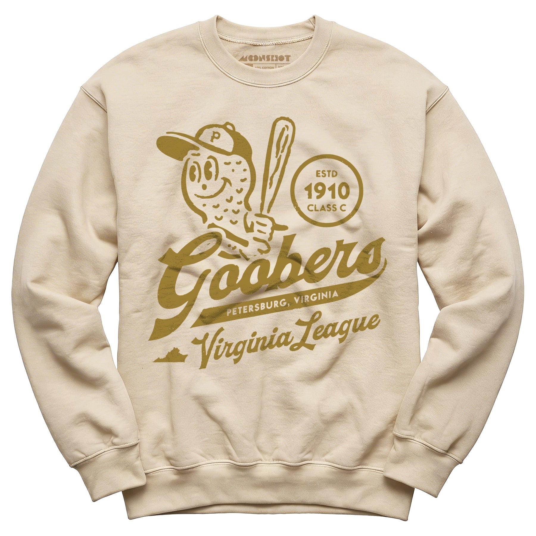 Petersburg Goobers - Virginia - Vintage Defunct Baseball Teams - Unisex Sweatshirt