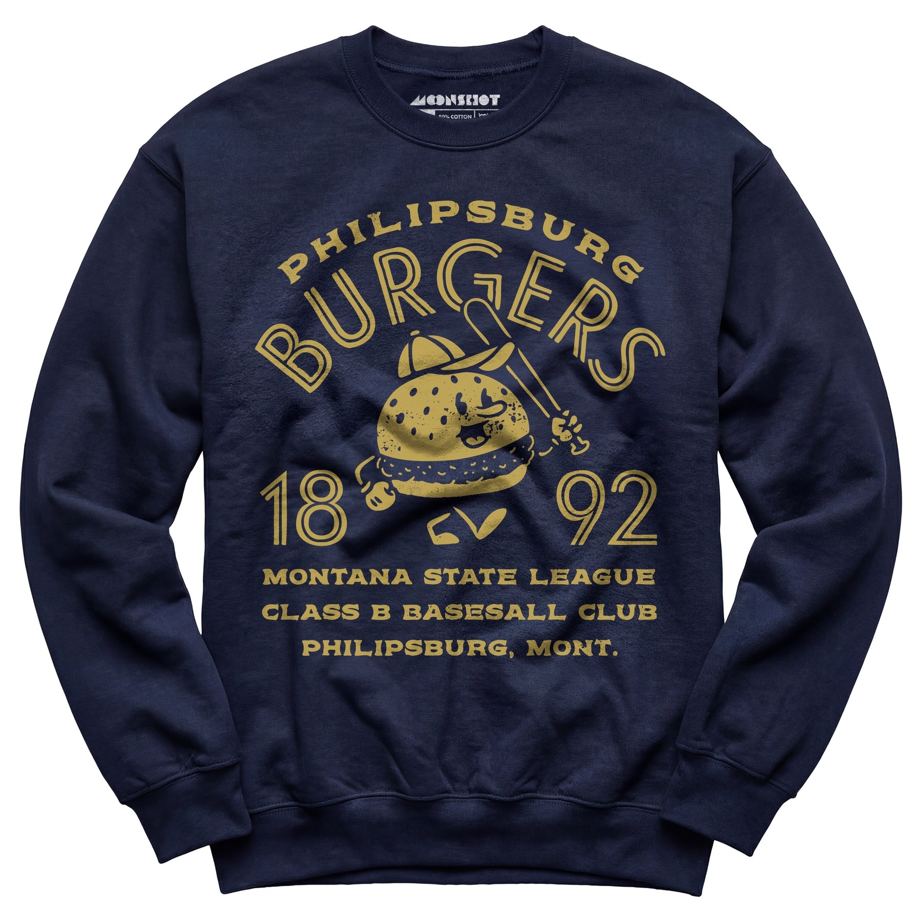 Philipsburg Burgers - Montana - Vintage Defunct Baseball Teams - Unisex Sweatshirt