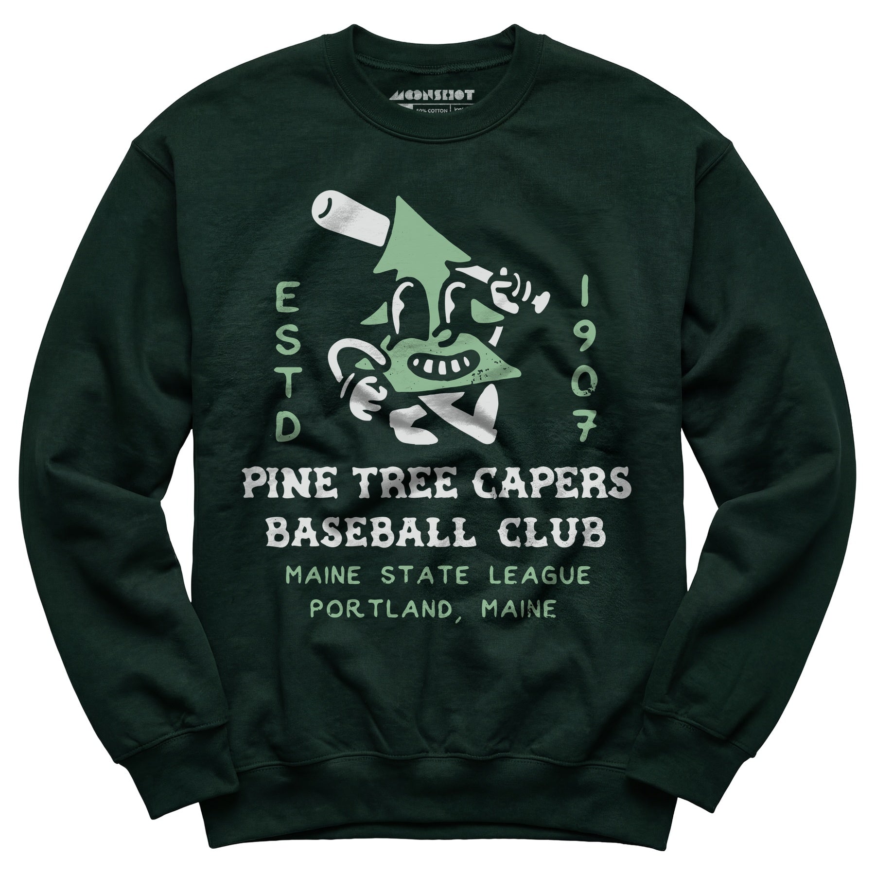 Pine Tree Capers - Portland, ME - Vintage Defunct Baseball Teams - Unisex Sweatshirt