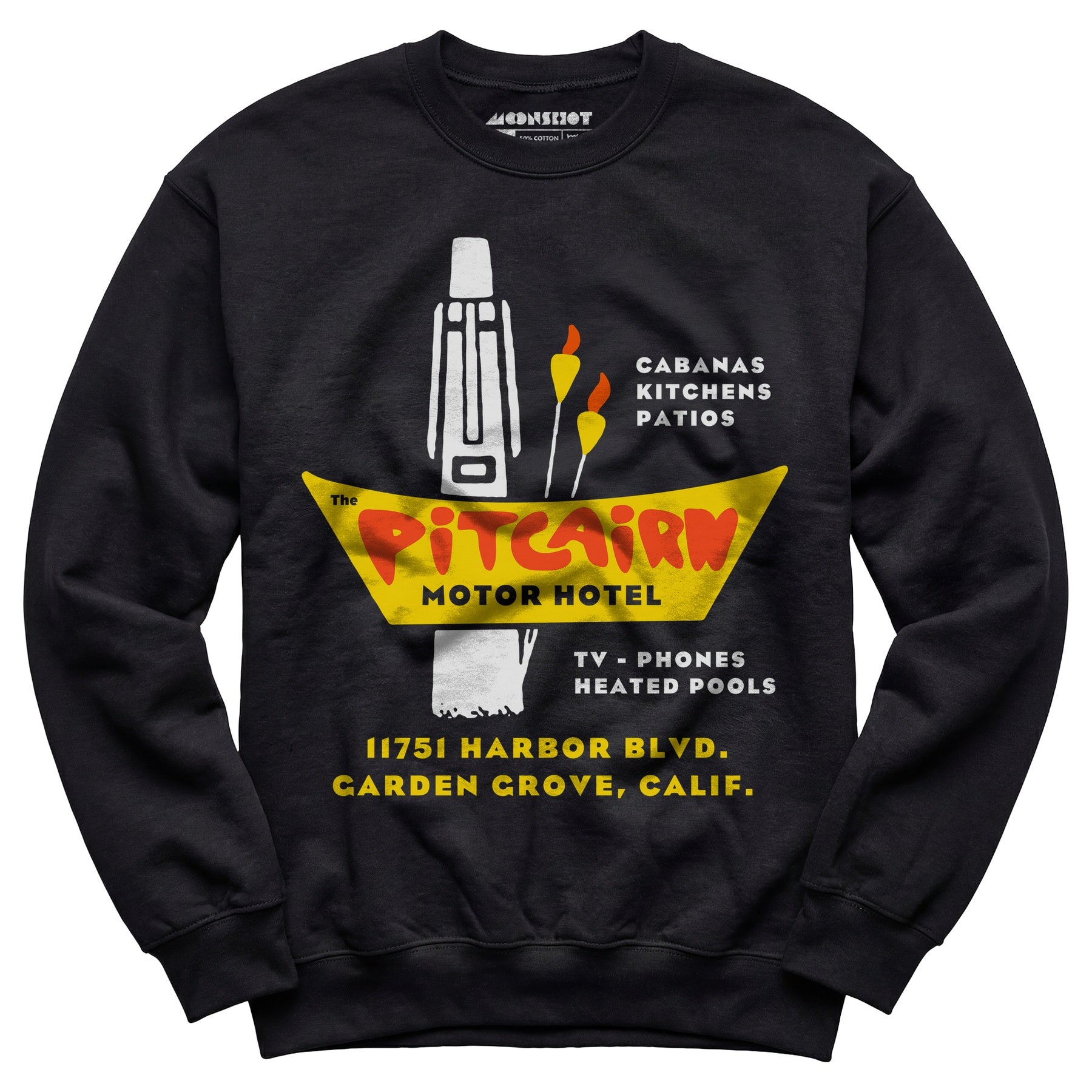 Pitcairn Motor Hotel - Garden Grove, CA - Vintage Hotel - Unisex Sweatshirt