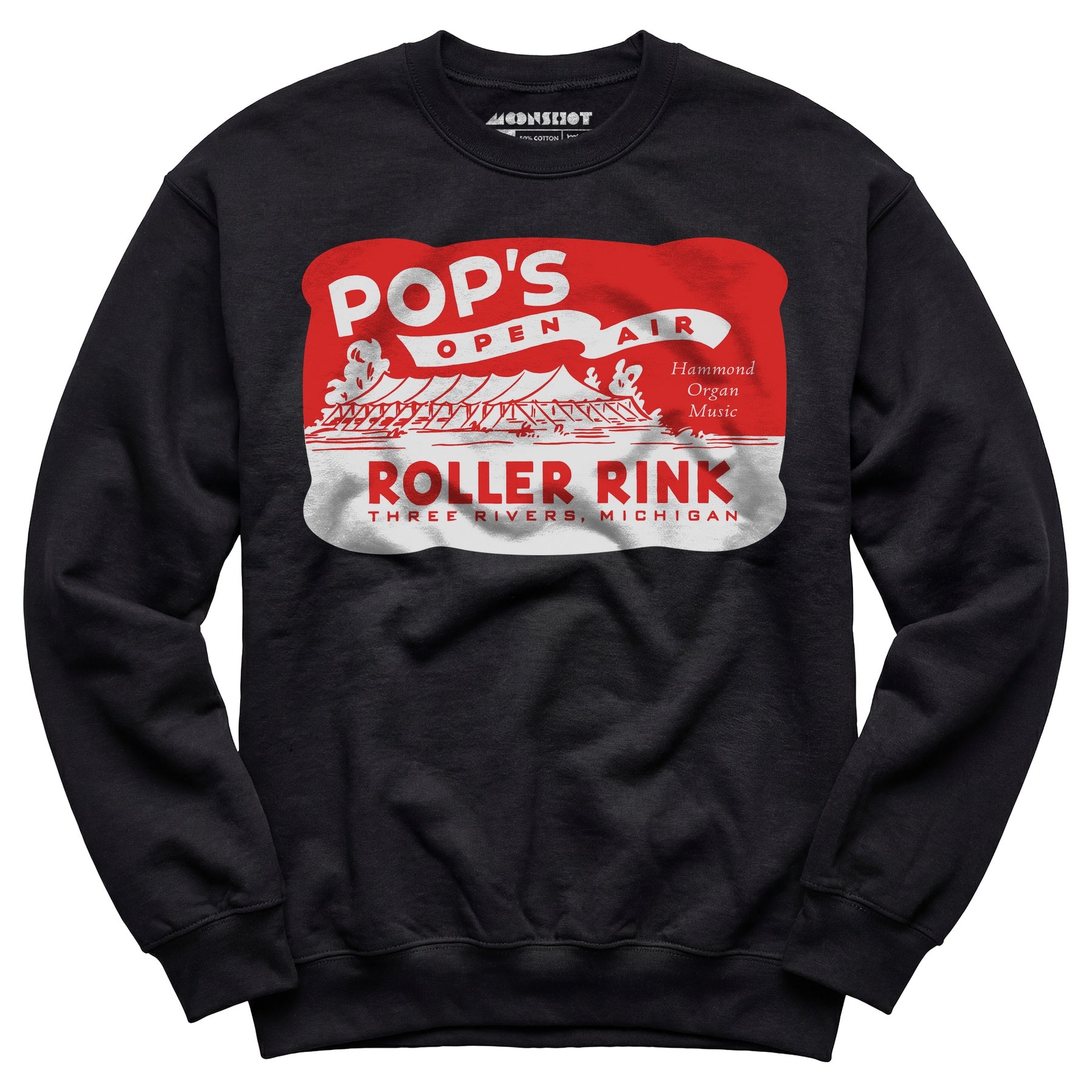 Pop's - Three Rivers, MI - Vintage Roller Rink - Unisex Sweatshirt