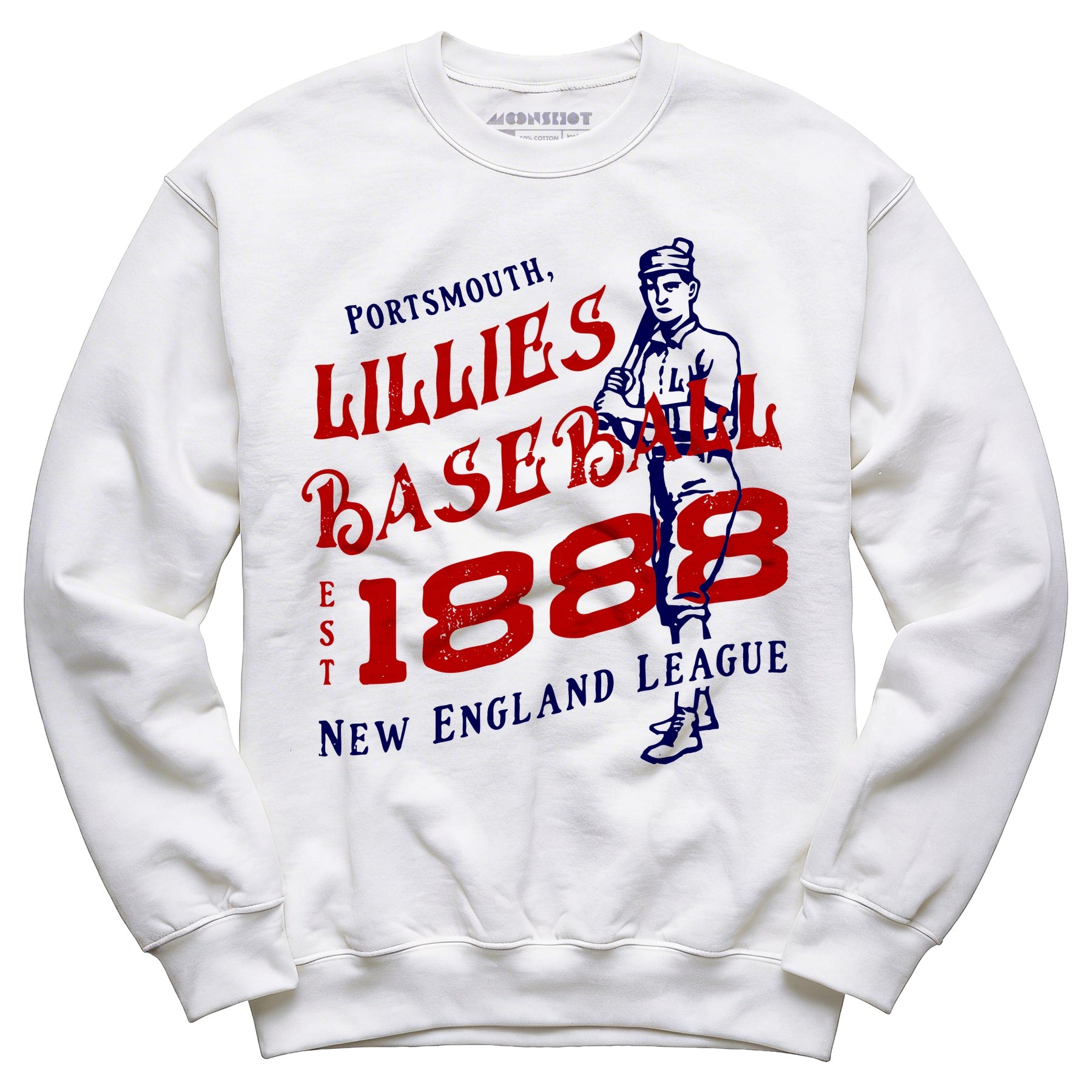 Portsmouth Lillies - New Hampshire - Vintage Defunct Baseball Teams - Unisex Sweatshirt