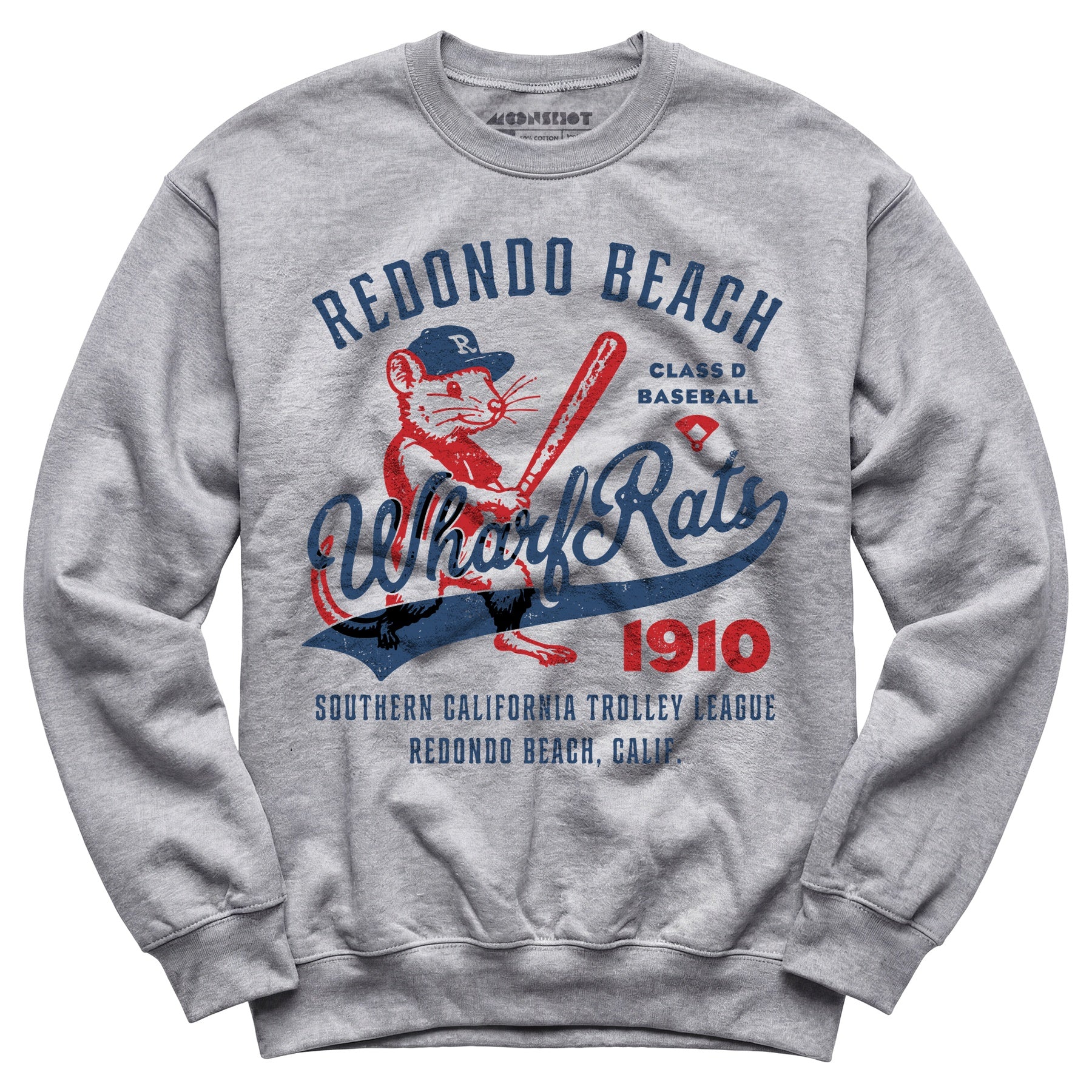 Redondo Beach Wharf Rats - California - Vintage Defunct Baseball Teams - Unisex Sweatshirt