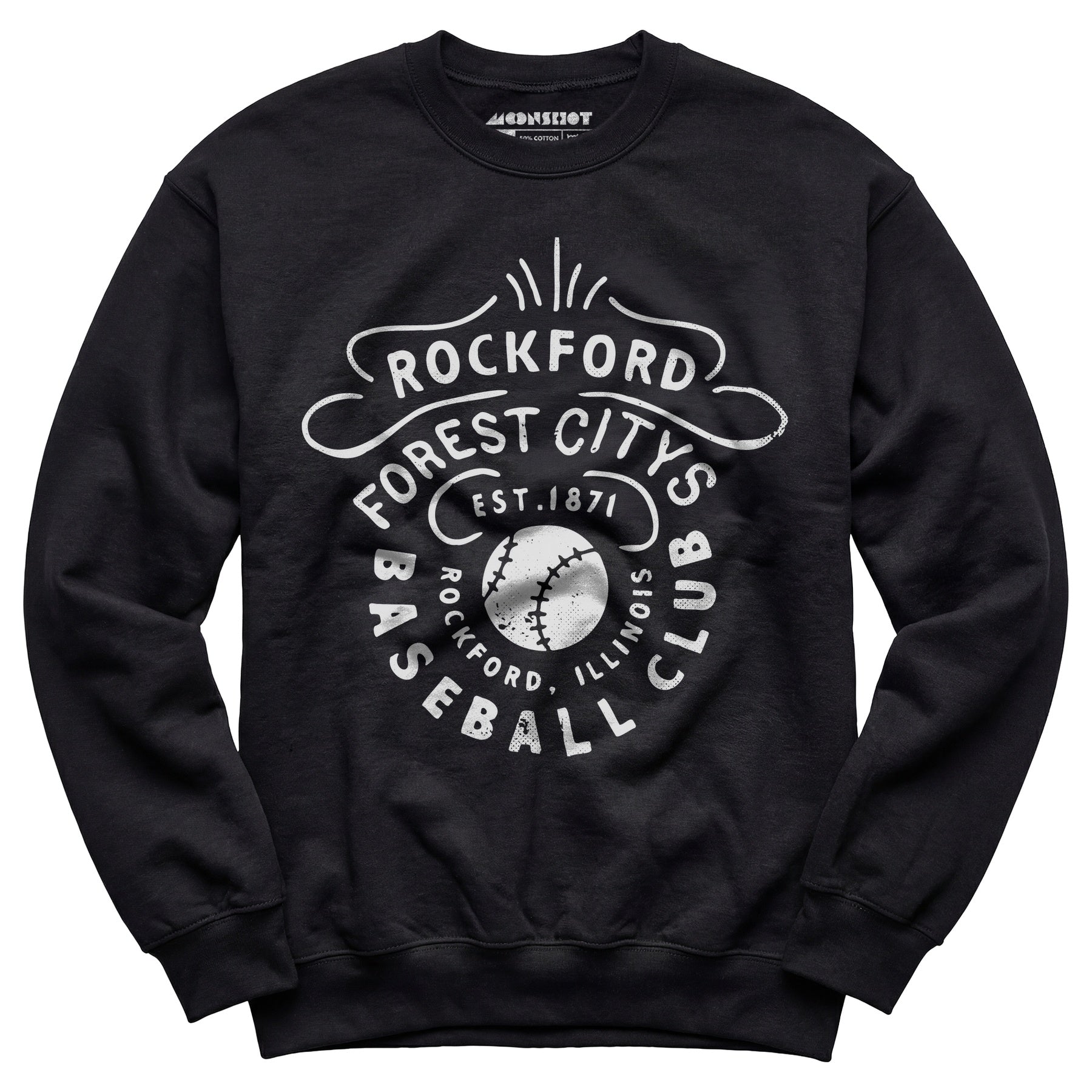 Rockford Forest Citys - Illinois - Vintage Defunct Baseball Teams - Unisex Sweatshirt
