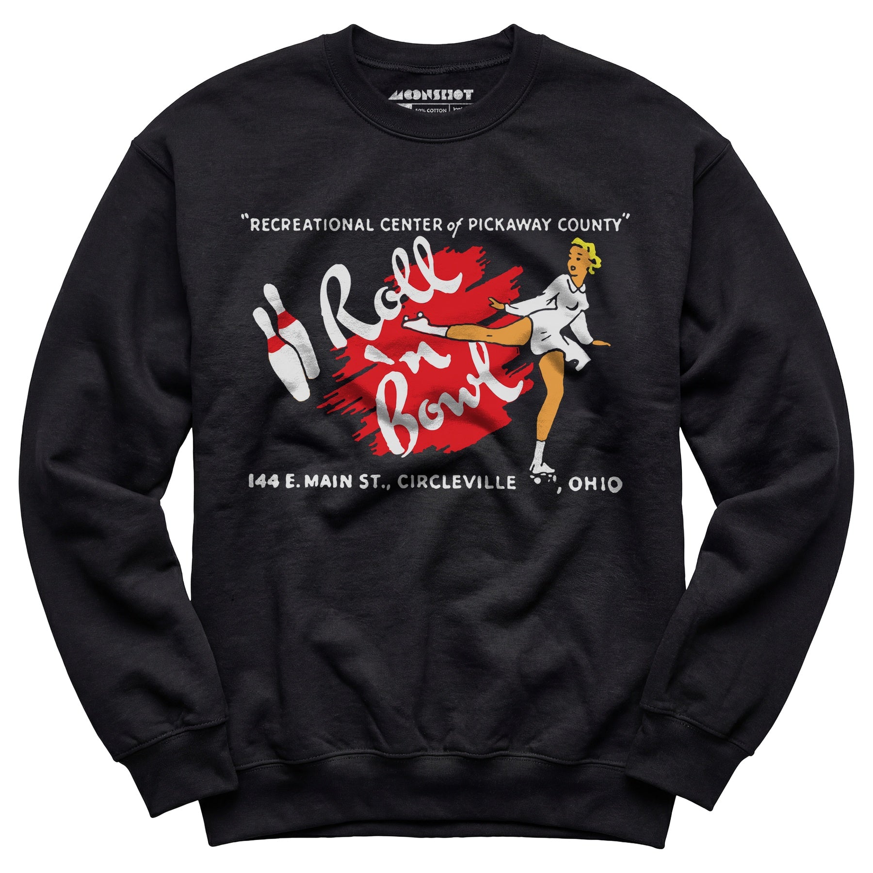 Roll 'n Bowl - Circleville, OH - Vintage Bowling Alley - Unisex Sweatshirt