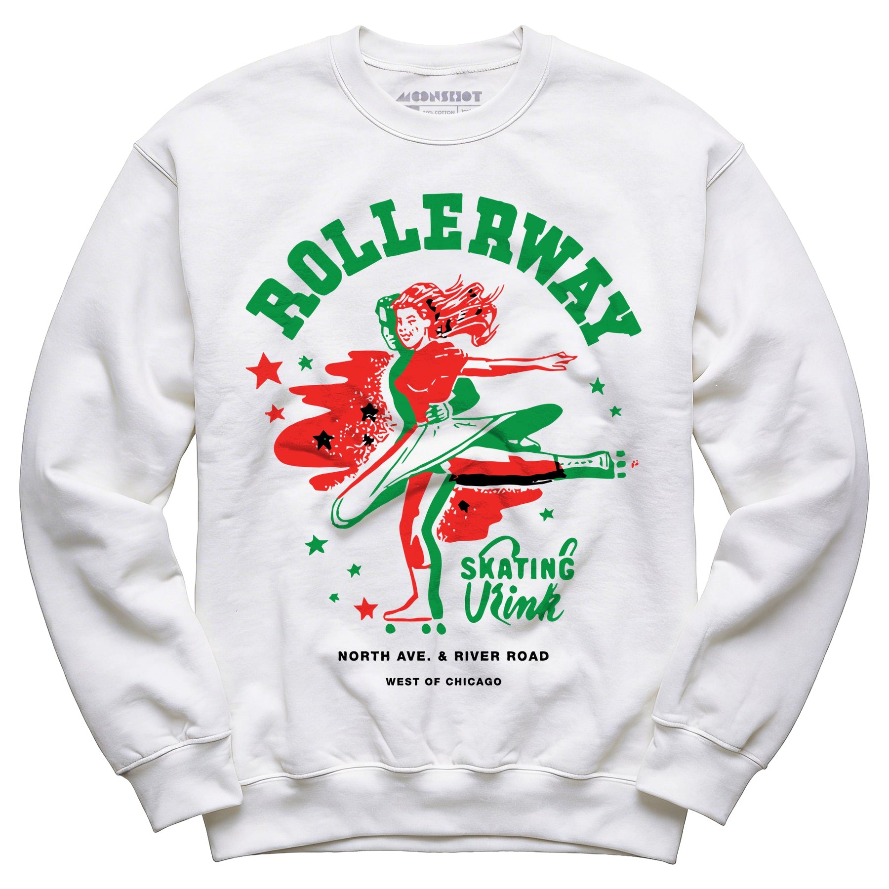 Rollerway - Chicago, IL - Vintage Roller Rink - Unisex Sweatshirt