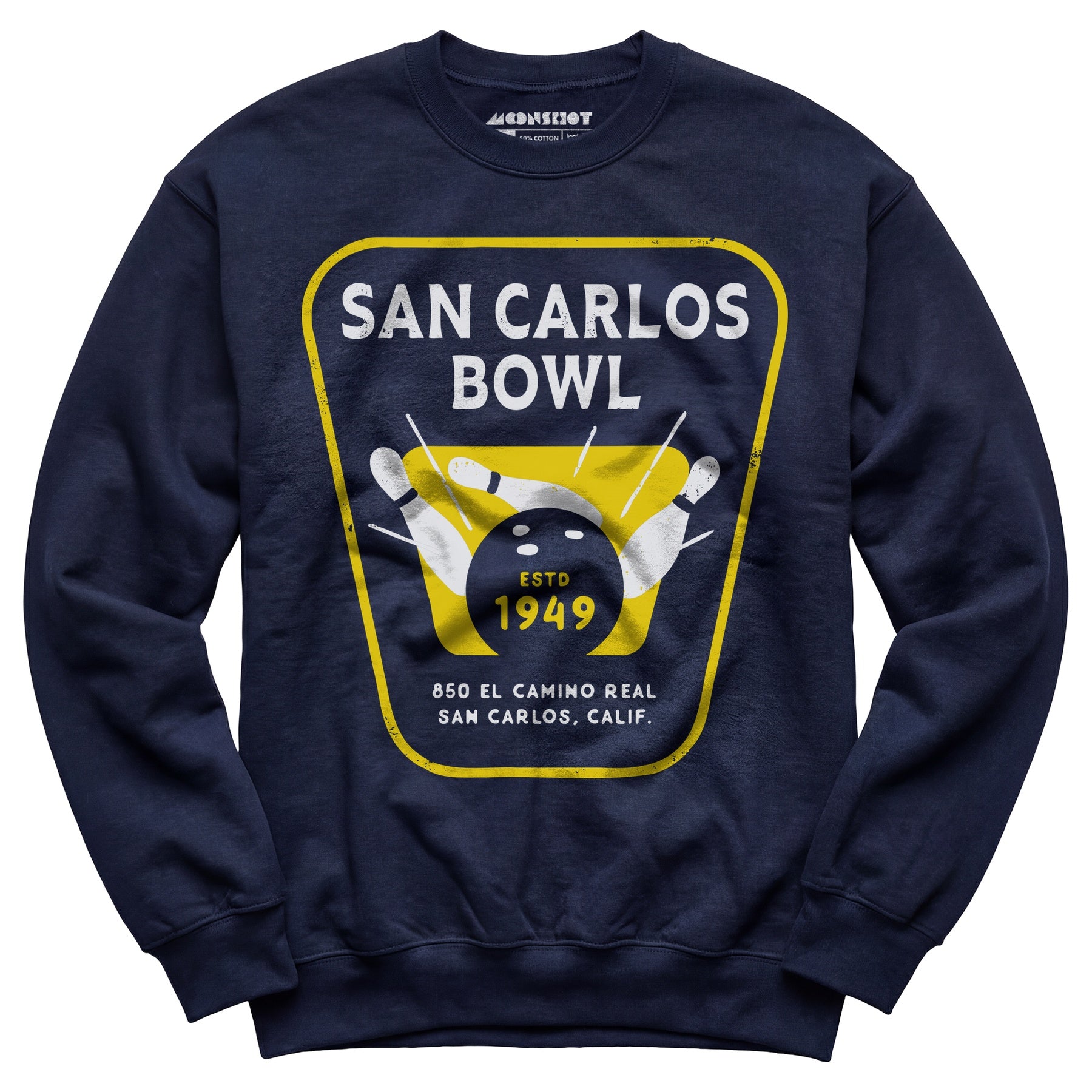 San Carlos Bowl - San Carlos, CA - Vintage Bowling Alley - Unisex Sweatshirt