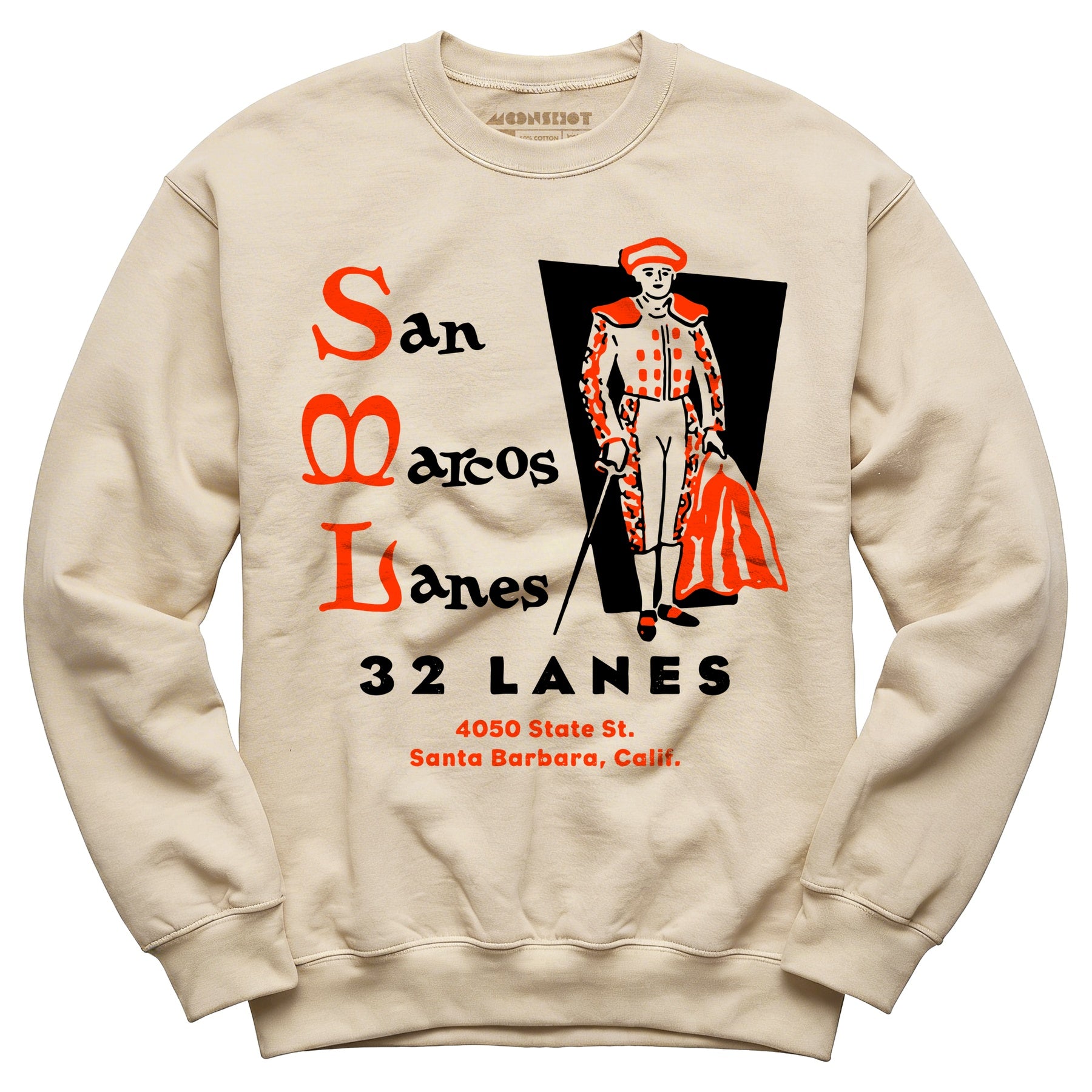 San Marcos Lanes - Santa Barbara, CA - Vintage Bowling Alley - Unisex Sweatshirt