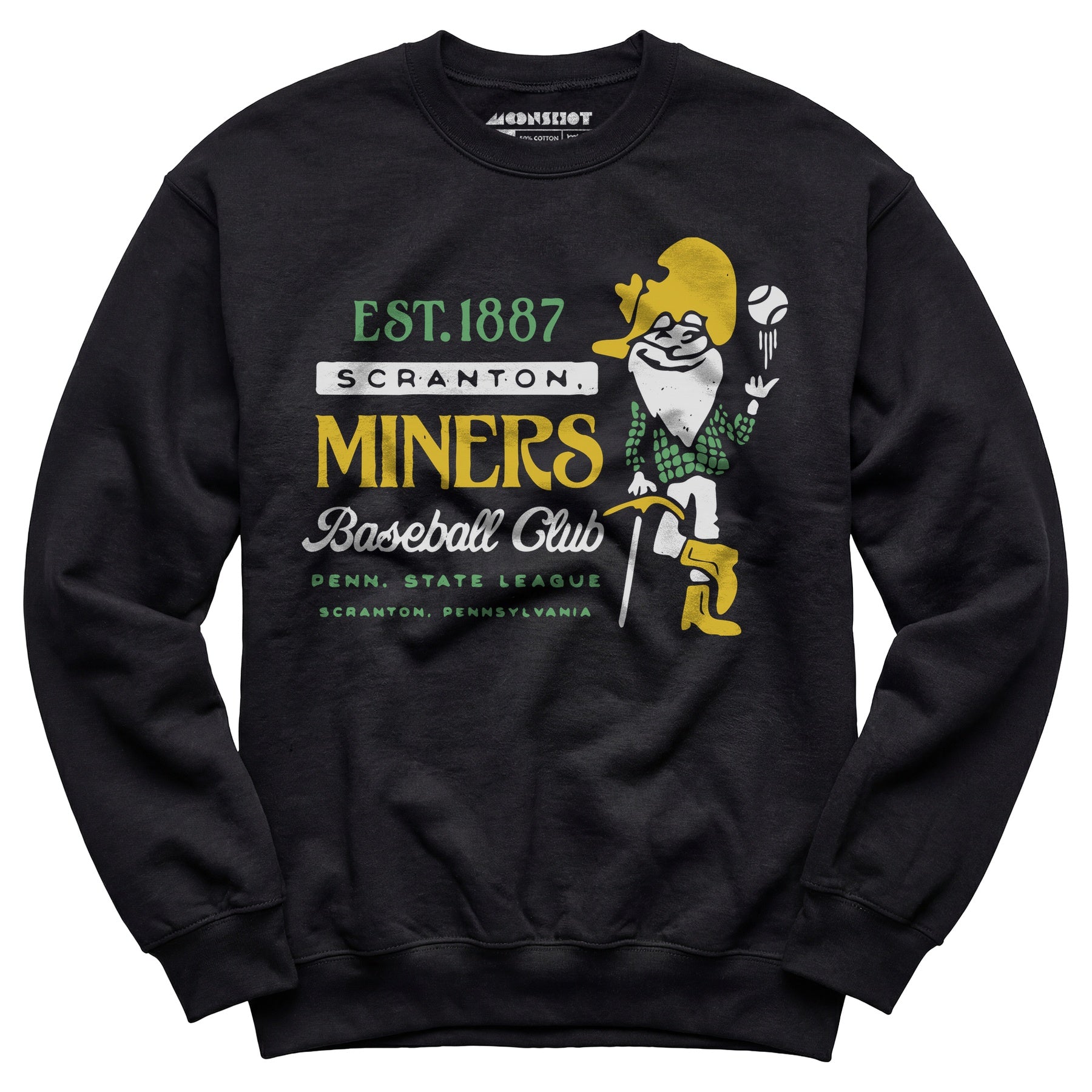 Scranton Miners - Pennsylvania - Vintage Defunct Baseball Teams - Unisex Sweatshirt