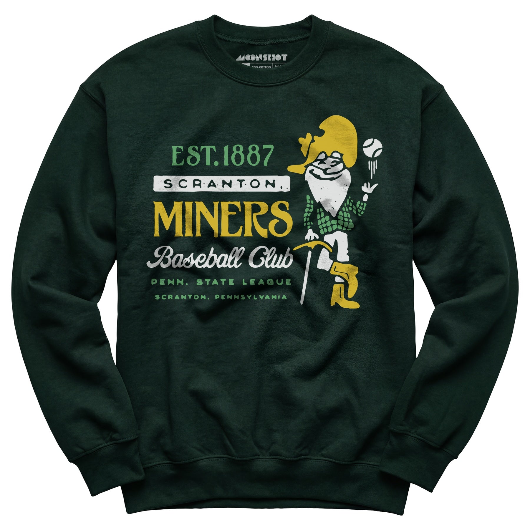 Scranton Miners - Pennsylvania - Vintage Defunct Baseball Teams - Unisex Sweatshirt