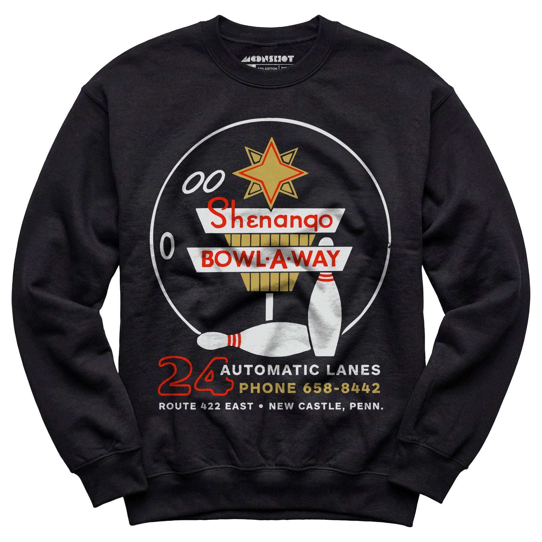 Shenango Bowl-a-Way - New Castle, PA - Vintage Bowling Alley - Unisex Sweatshirt