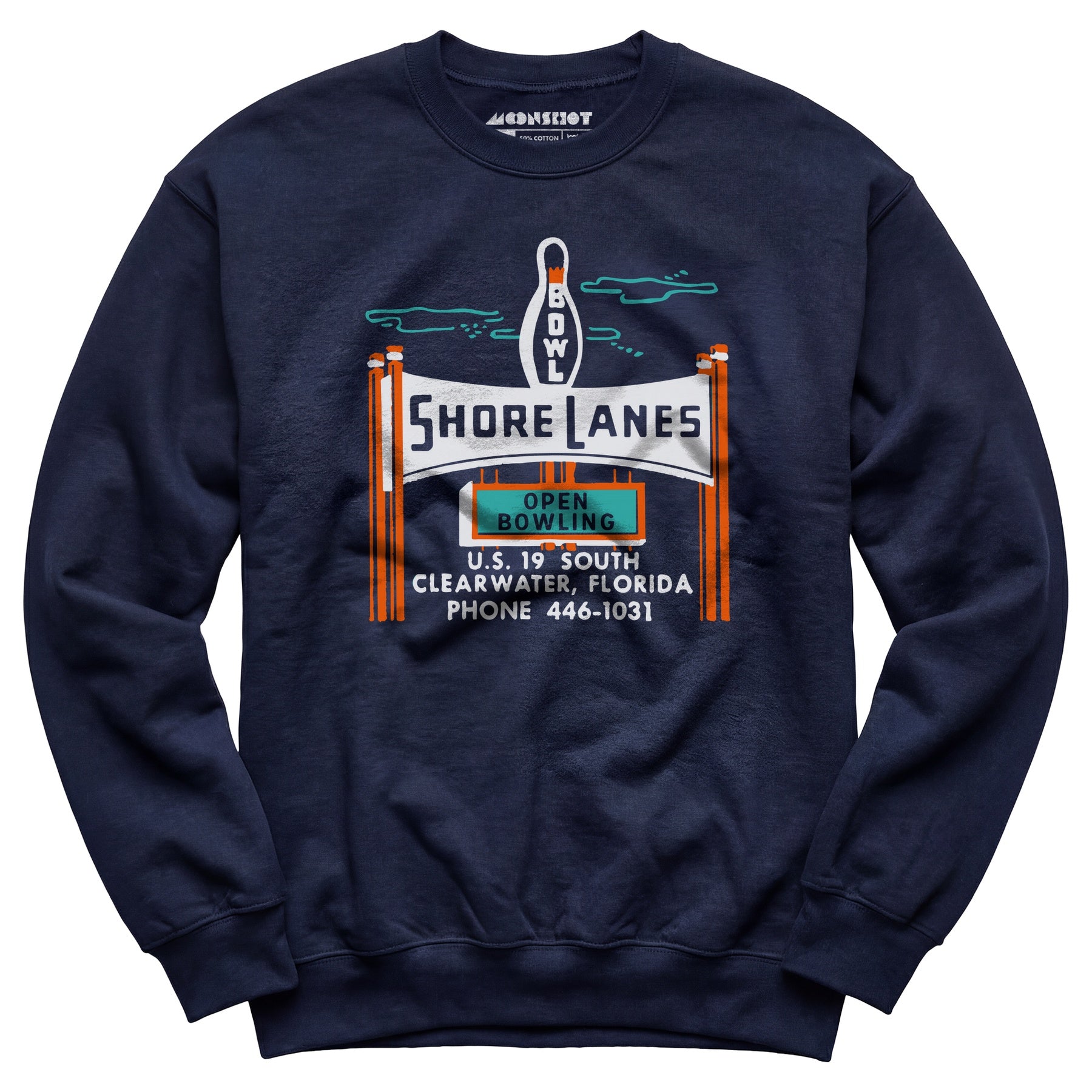 Shore Lanes - Clearwater, FL - Vintage Bowling Alley - Unisex Sweatshirt