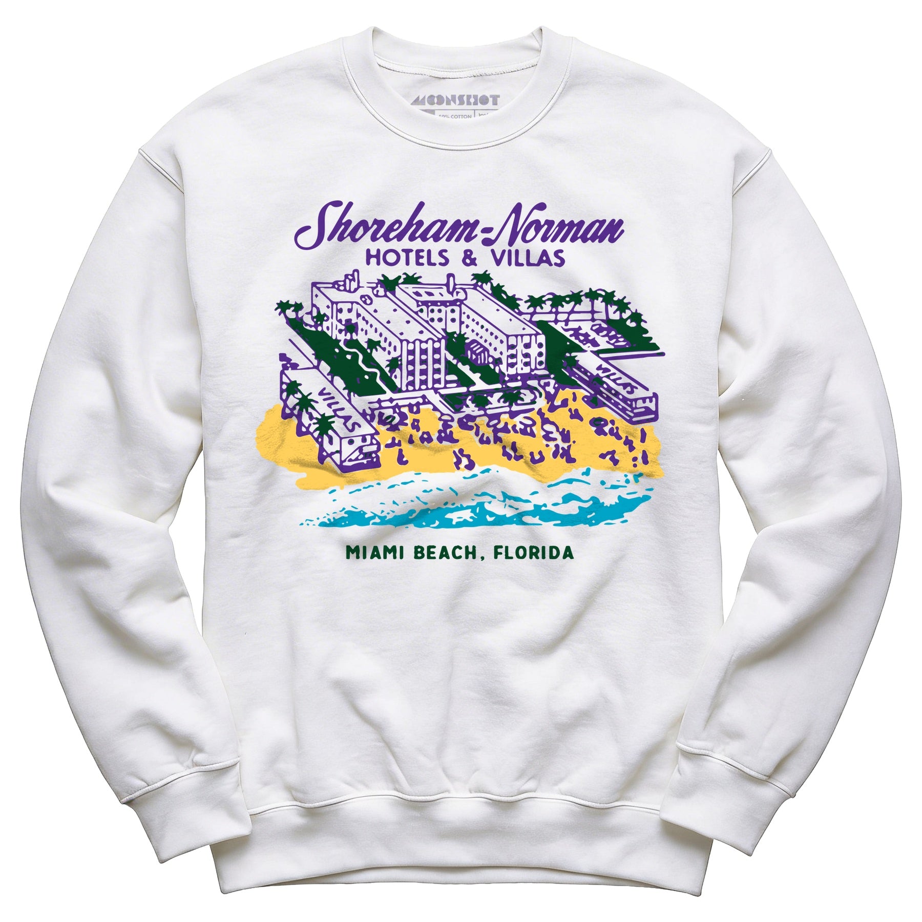 Shoreham Norman Hotels & Villas - Miami, FL - Vintage Hotel - Unisex Sweatshirt