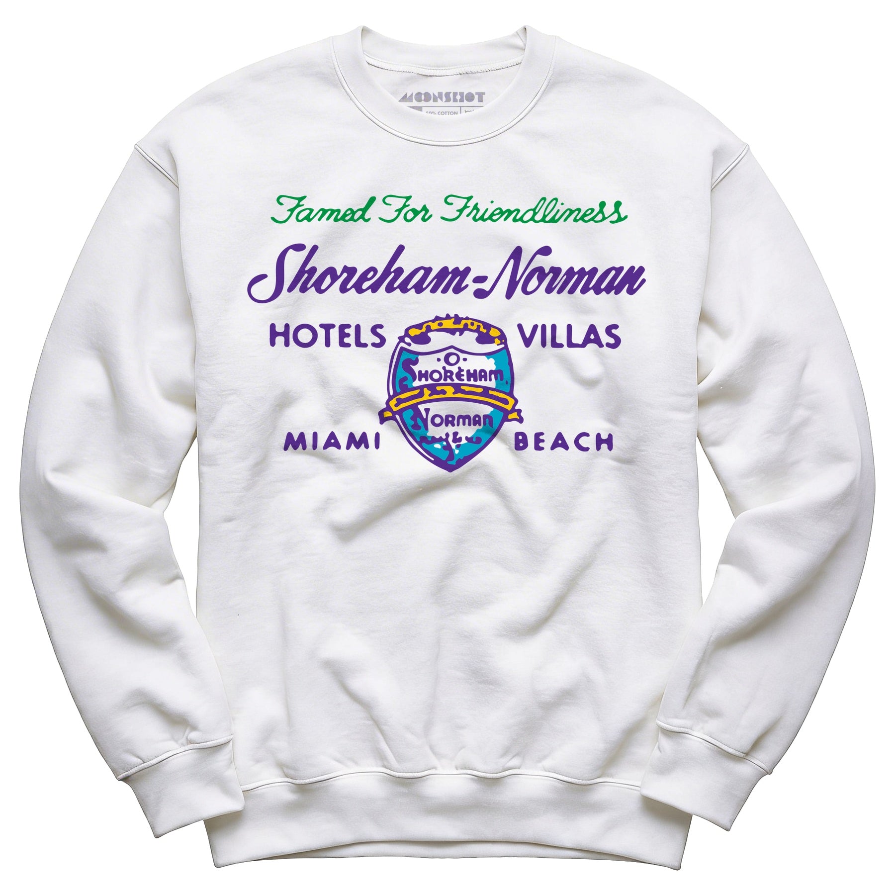Shoreham Norman Hotels & Villas v2 - Miami, FL - Vintage Hotel - Unisex Sweatshirt