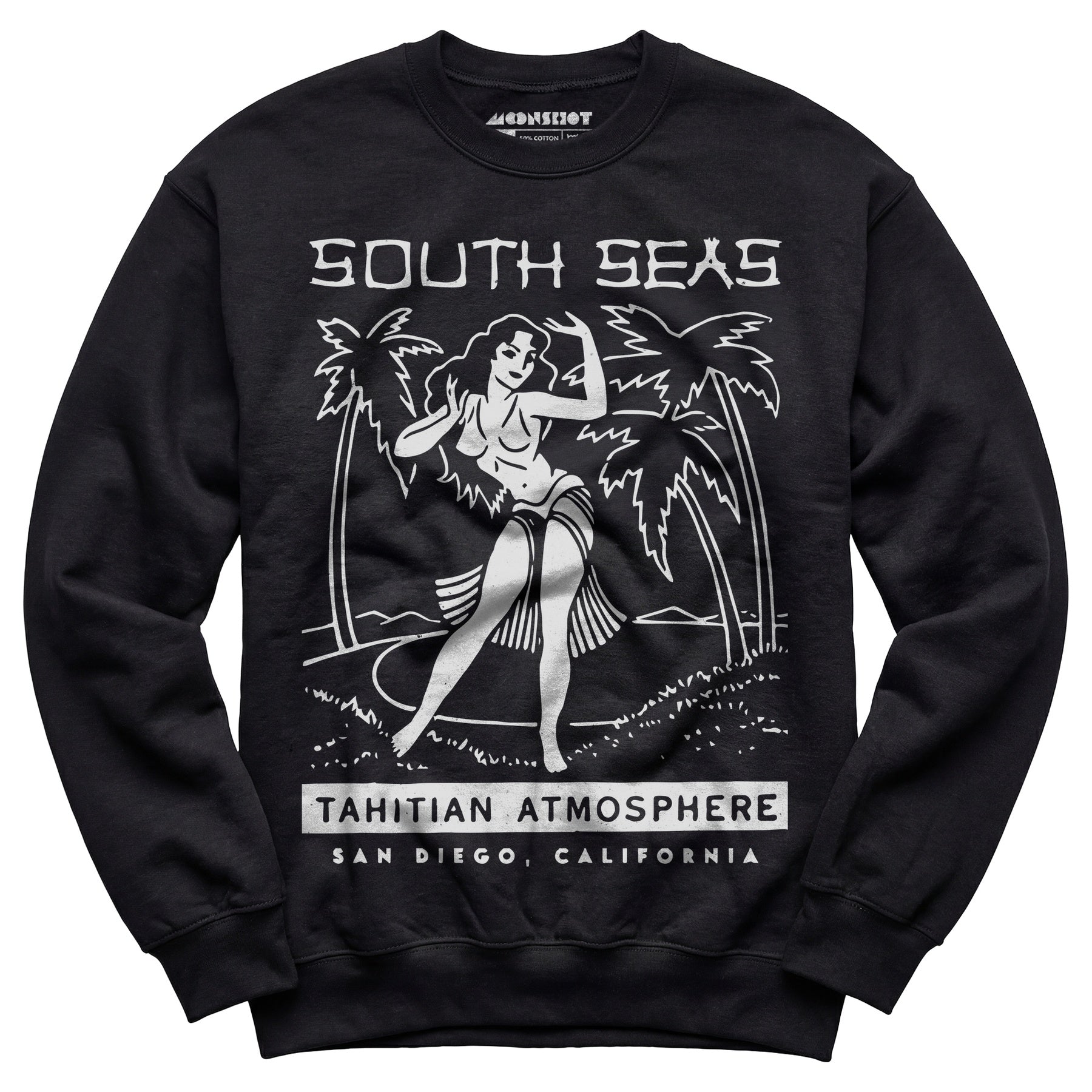 South Seas - San Diego, CA - Vintage Tiki Bar - Unisex Sweatshirt