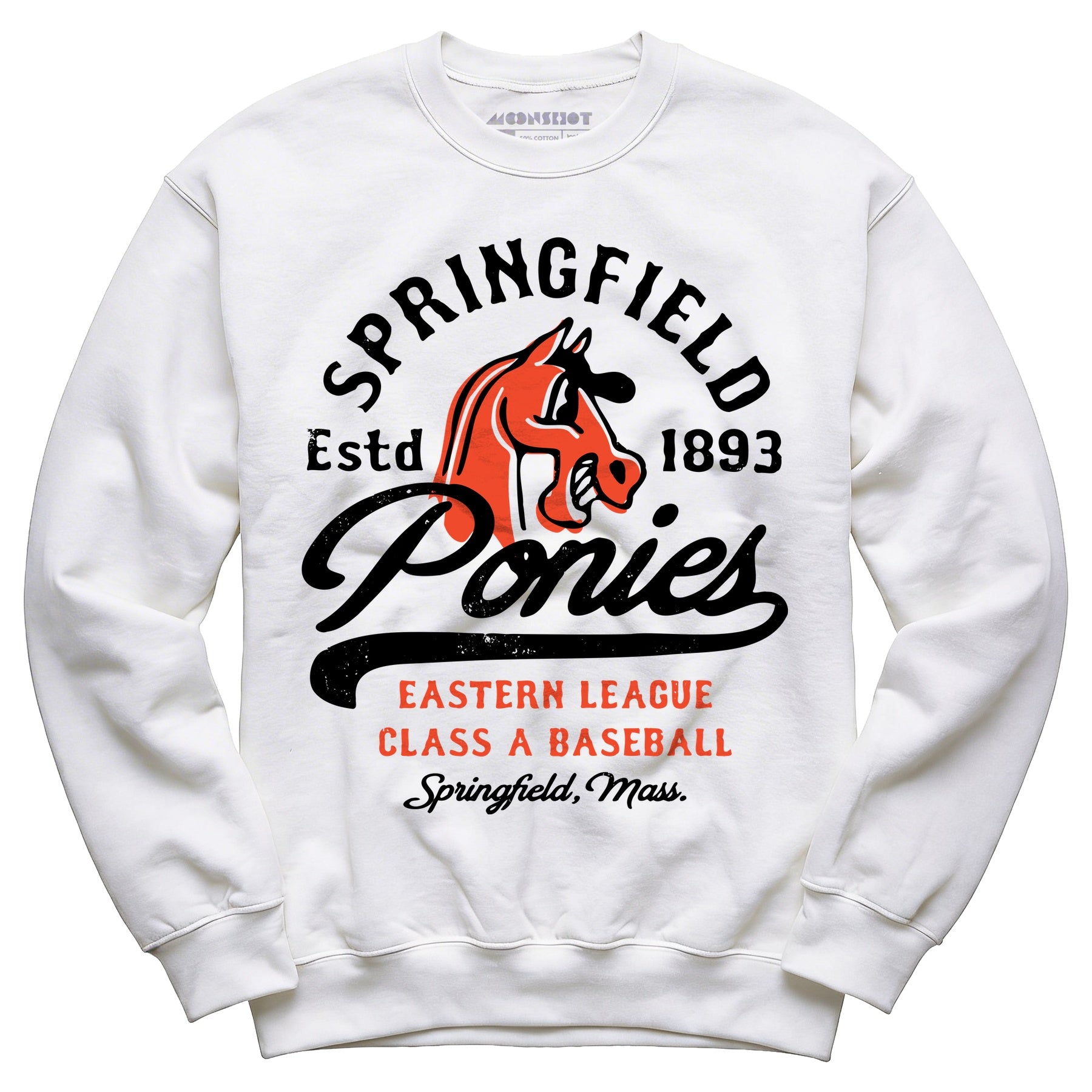 Springfield Ponies - Massachusetts - Vintage Defunct Baseball Teams - Unisex Sweatshirt