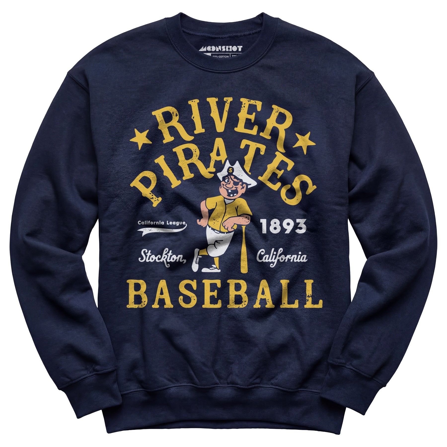 Stockton River Pirates - California - Vintage Defunct Baseball Teams - Unisex Sweatshirt