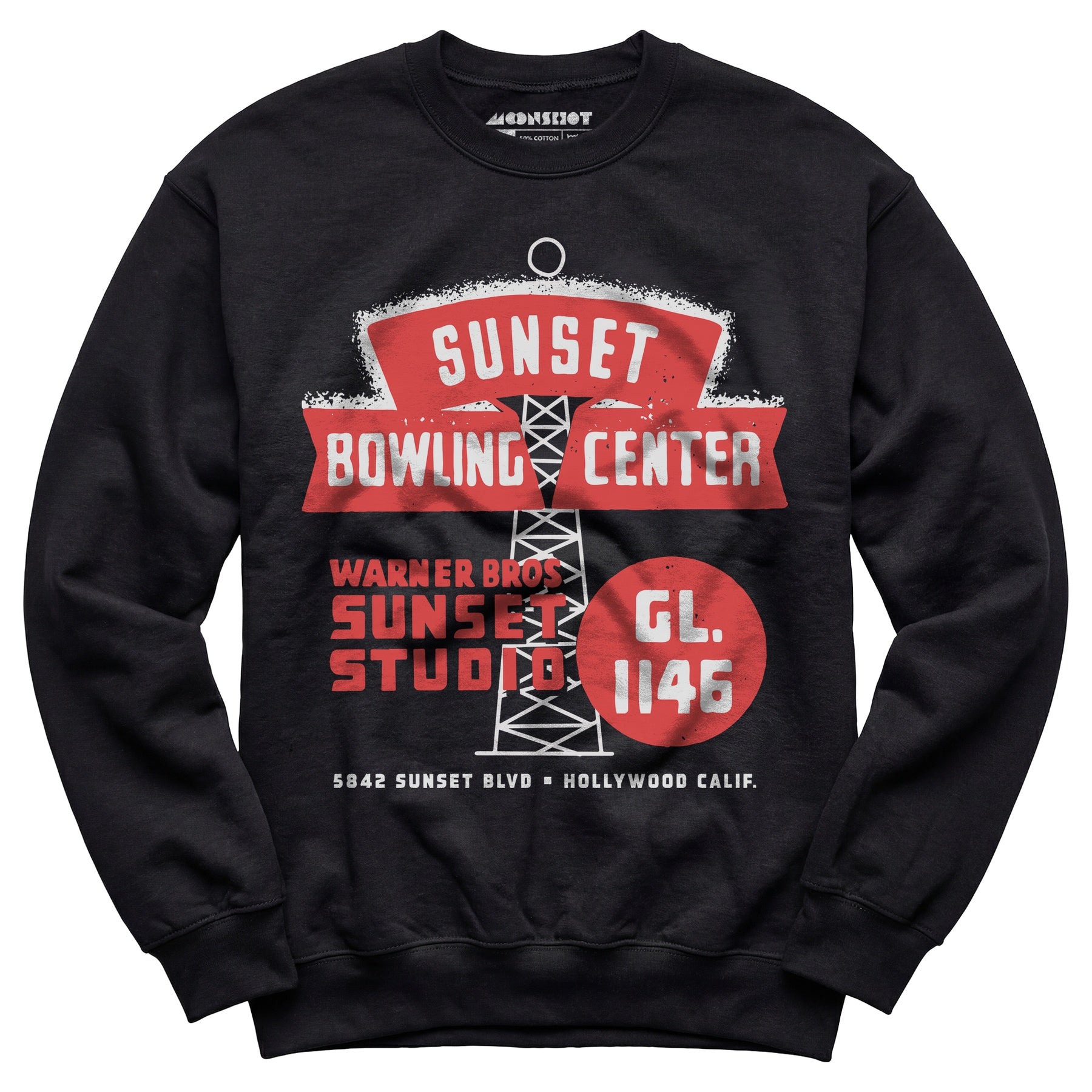Sunset Bowling Center - Hollywood, CA - Vintage Bowling Alley - Unisex Sweatshirt