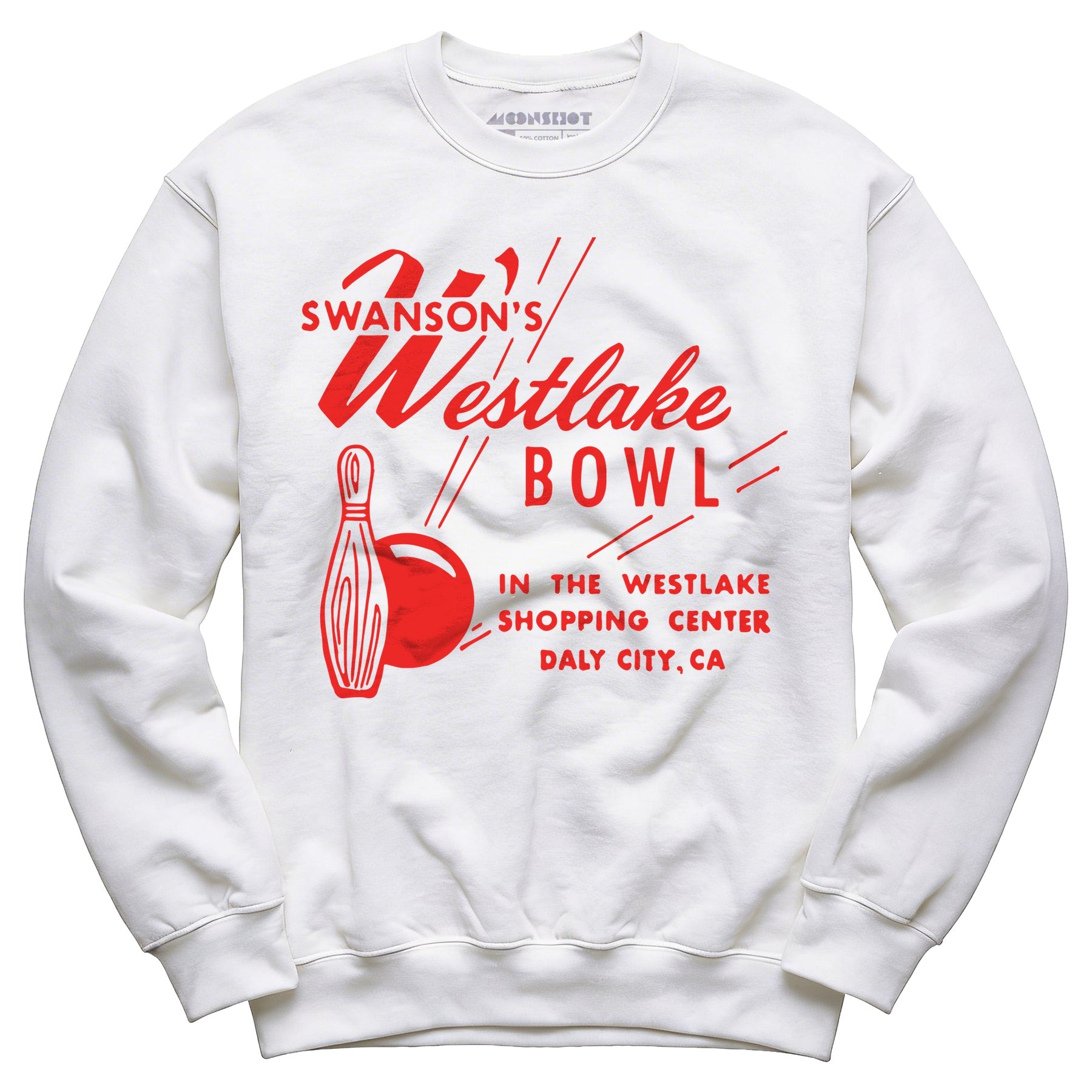 Swanson's Westlake Bowl - Daly City, CA - Vintage Bowling Alley - Unisex Sweatshirt
