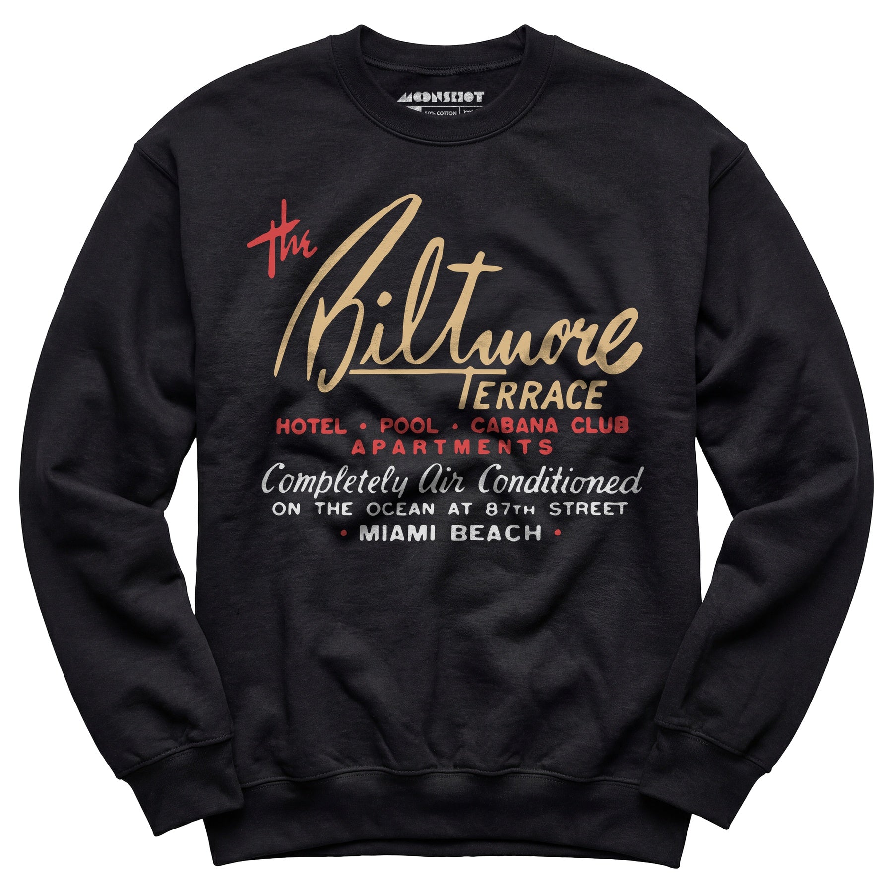 The Biltmore Terrace - Miami Beach, FL - Vintage Hotel - Unisex Sweatshirt