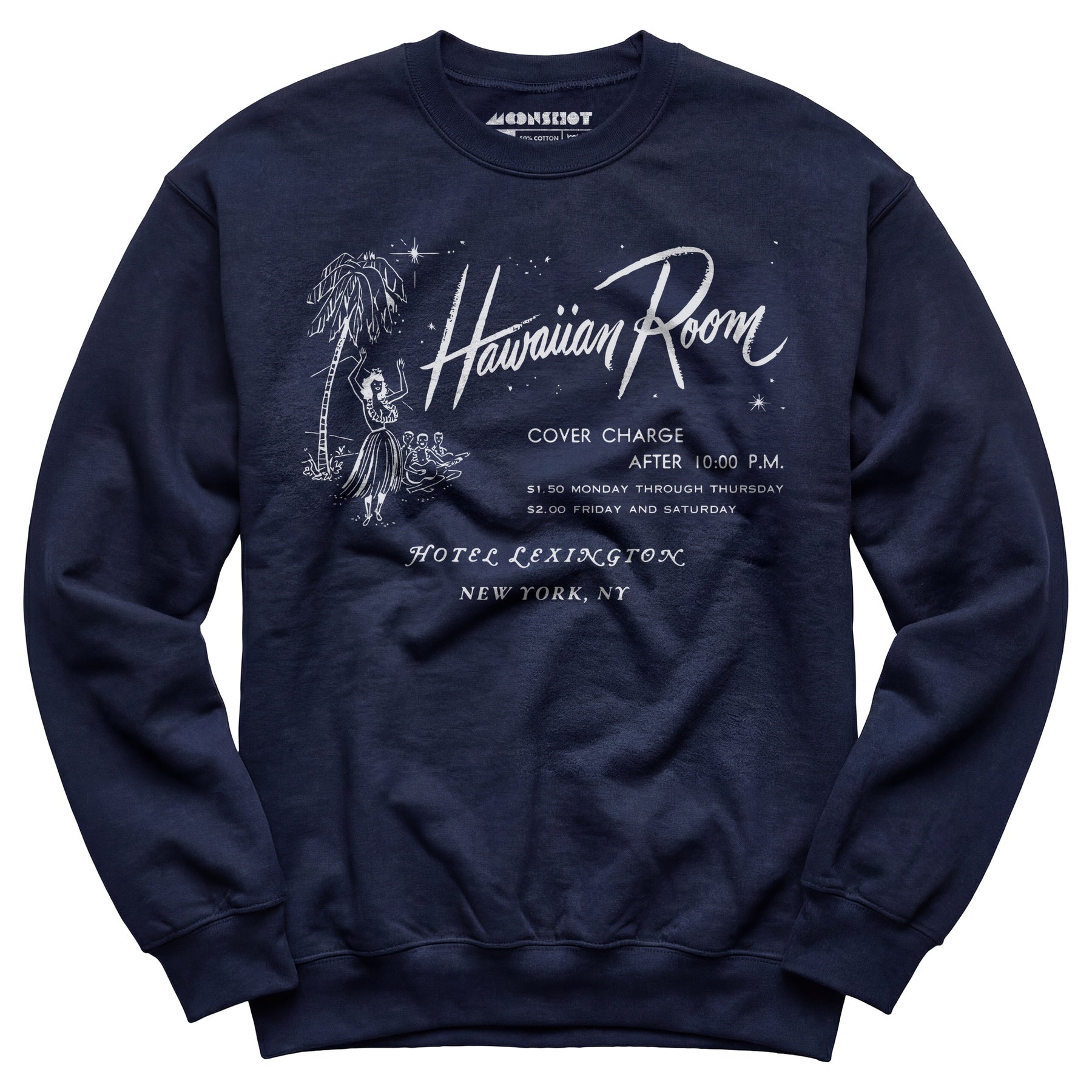 The Hawaiian Room Lexington Hotel - New York, NY - Vintage Tiki Bar - Unisex Sweatshirt