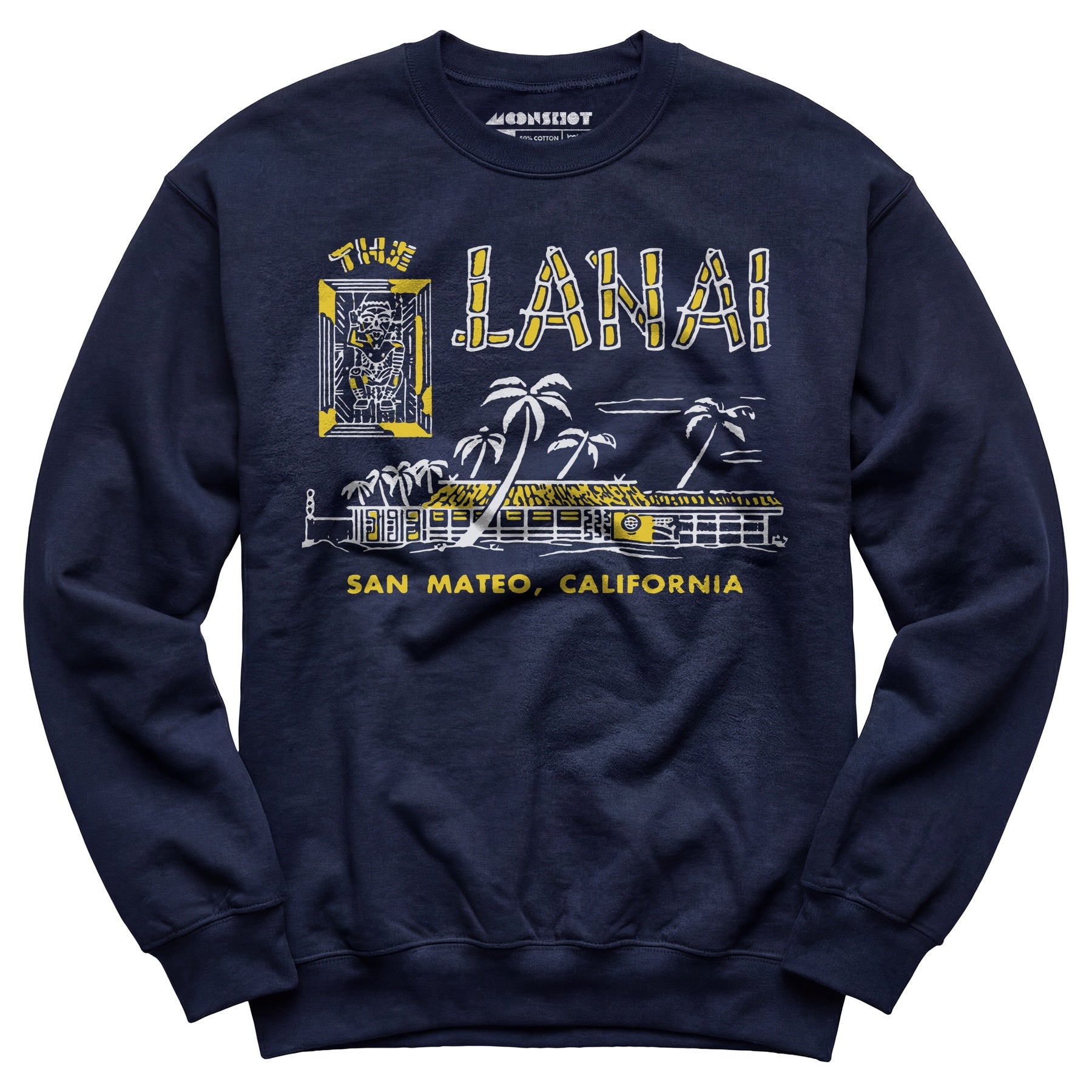 The Lanai - San Mateo, CA - Vintage Tiki Bar - Unisex Sweatshirt