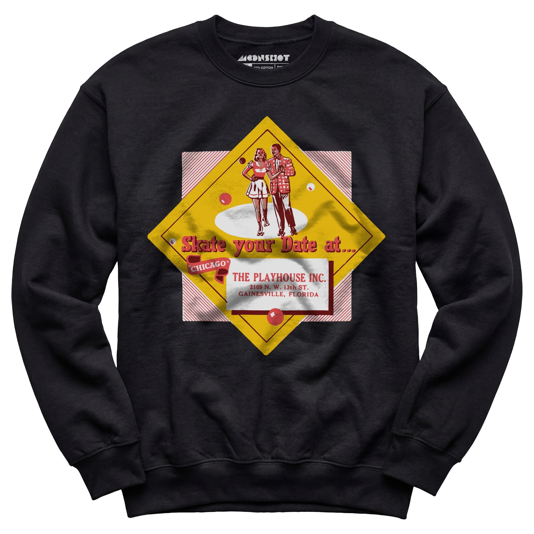 The Playhouse - Gainesville, FL - Vintage Roller Rink - Unisex Sweatshirt