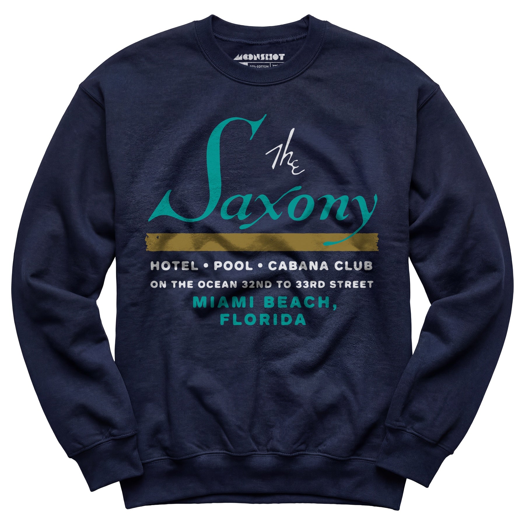 The Saxony - Miami Beach, FL - Vintage Hotel - Unisex Sweatshirt