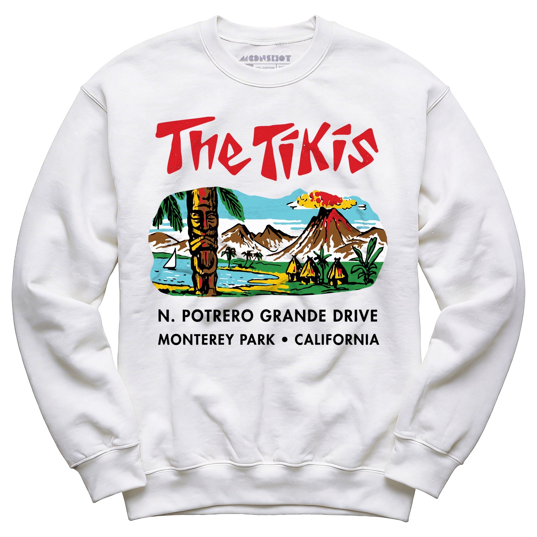 The Tikis - Monterey Park CA - Vintage Tiki Bar - Unisex Sweatshirt