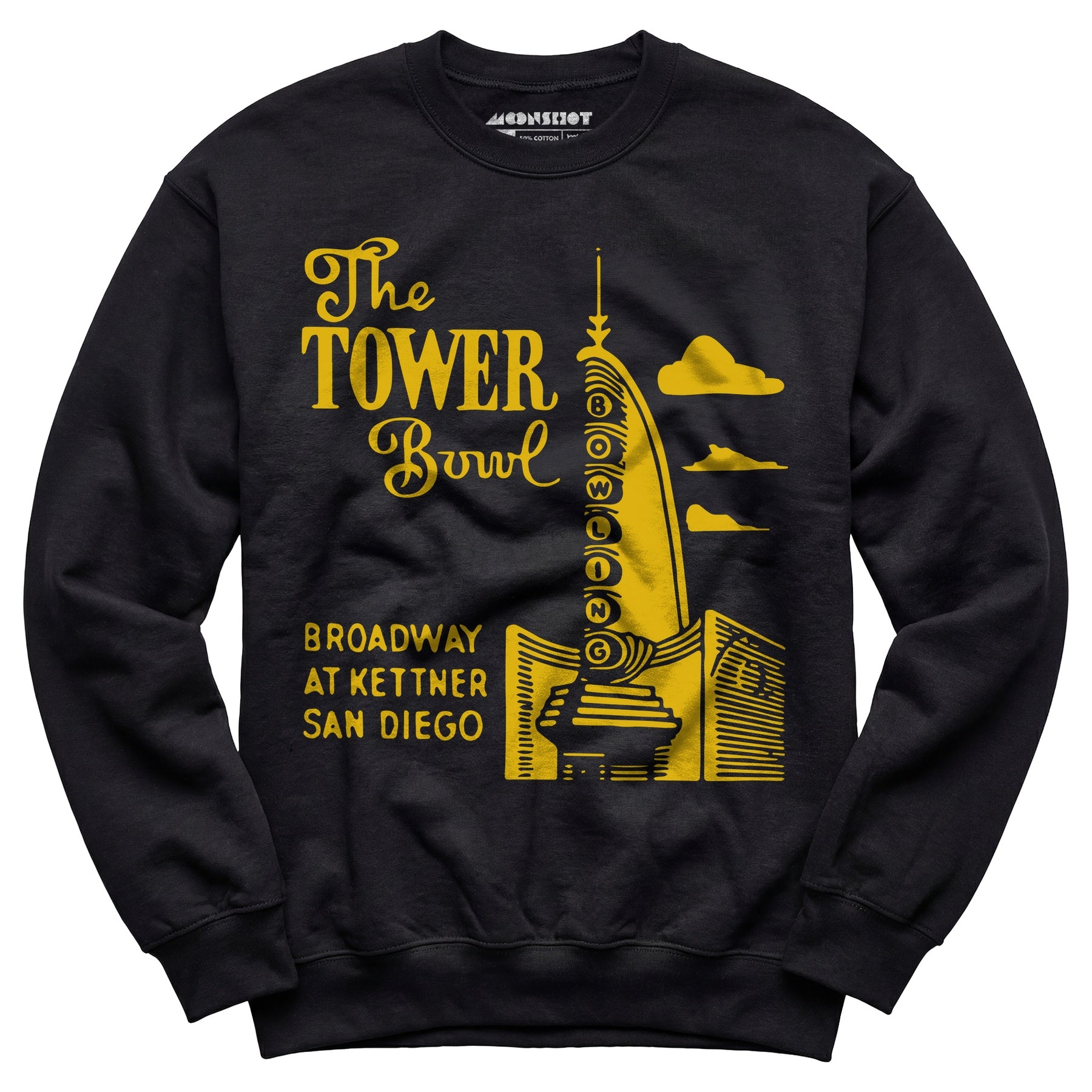 The Tower Bowl - San Diego, CA - Vintage Bowling Alley - Unisex Sweatshirt