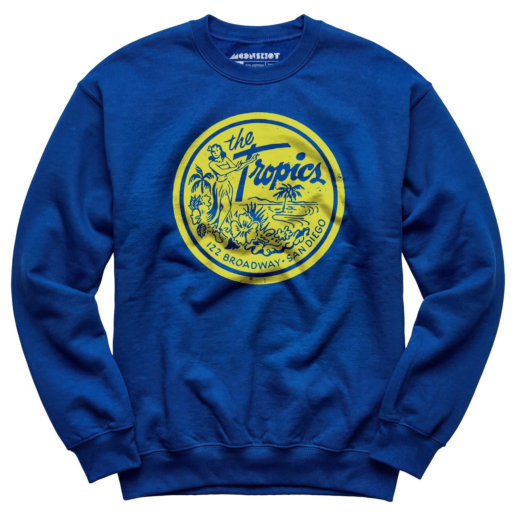 The Tropics - San Diego, CA - Vintage Tiki Bar - Unisex Sweatshirt