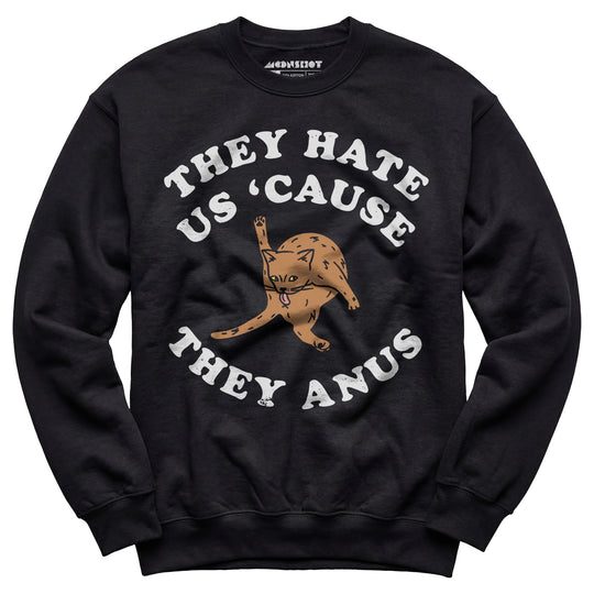 They Hate Us Cause They Anus - Unisex Sweatshirt