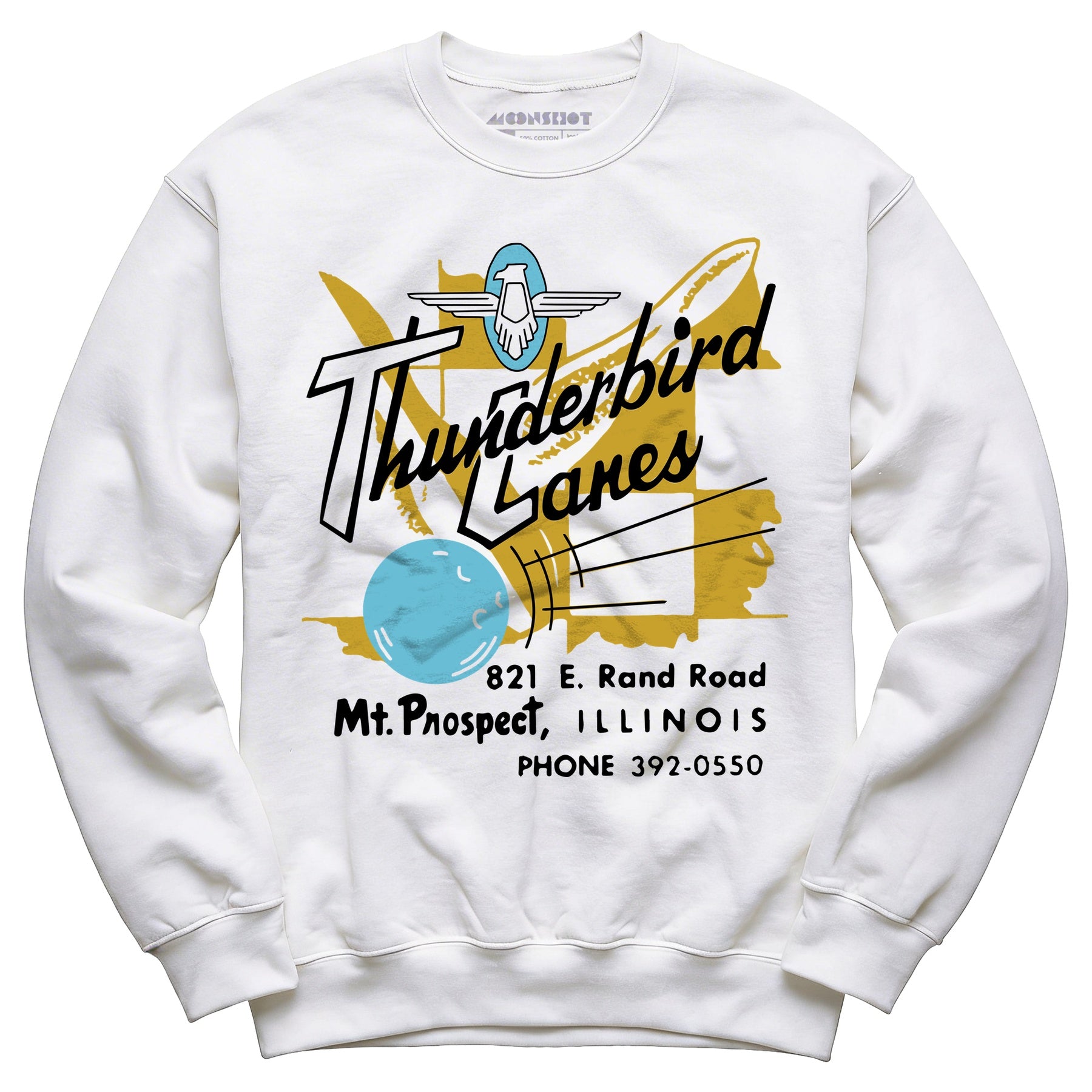 Thunderbird Lanes - Mt. Prospect, IL - Vintage Bowling Alley - Unisex Sweatshirt