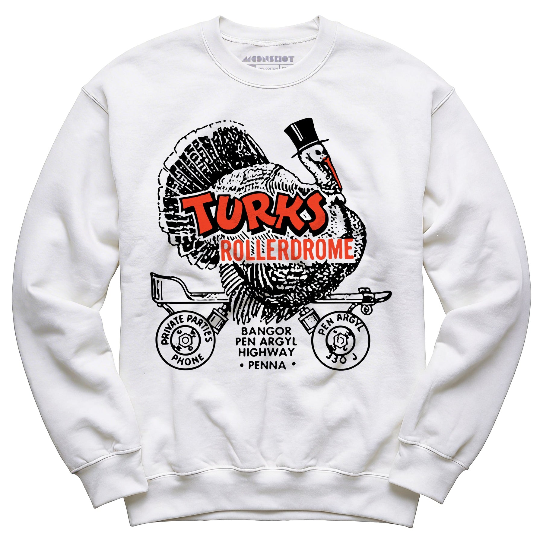 Turks Rollerdrome - Pen Argyl, PA - Vintage Roller Rink - Unisex Sweatshirt