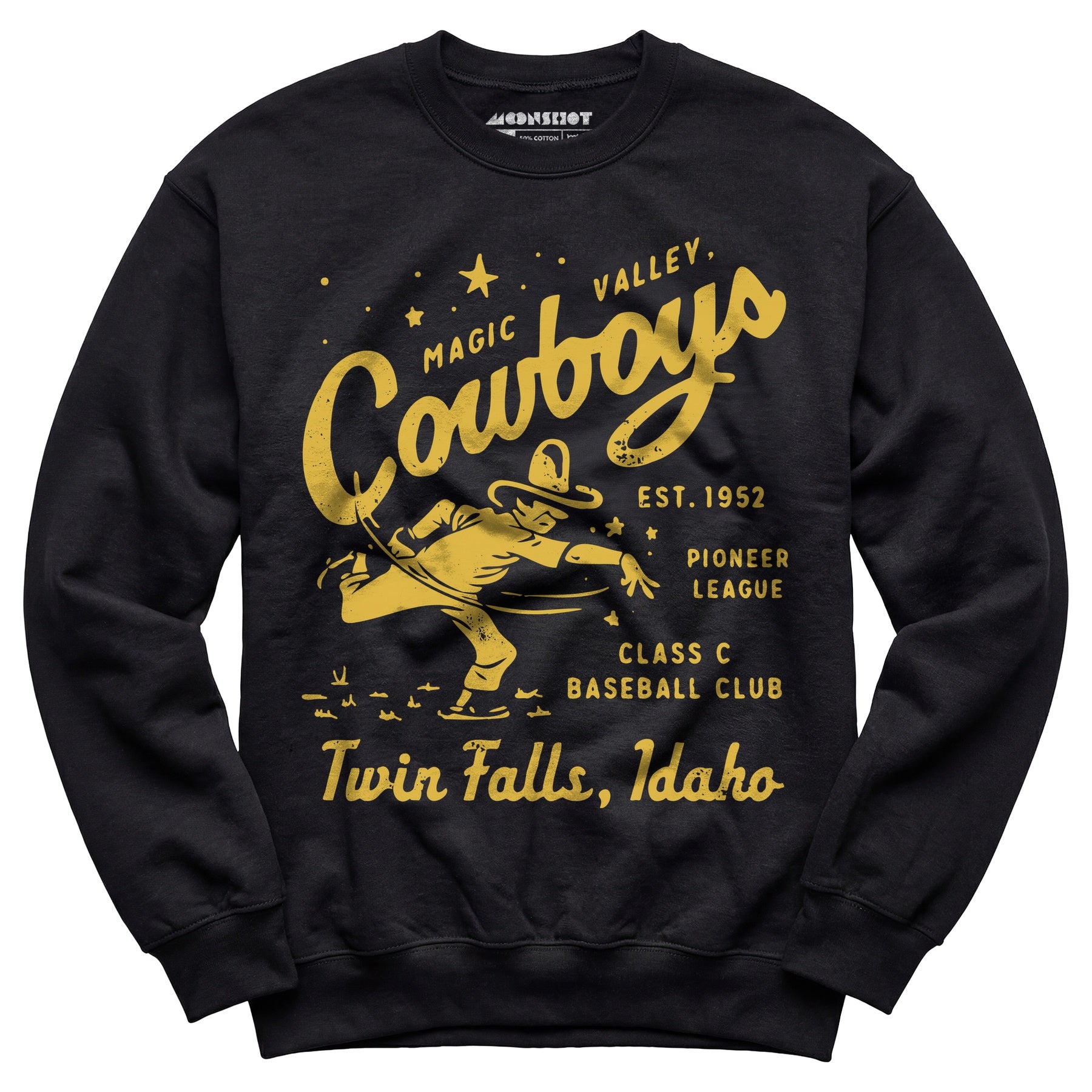 Twin Falls Magic Valley Cowboys - Idaho - Vintage Defunct Baseball Teams - Unisex Sweatshirt
