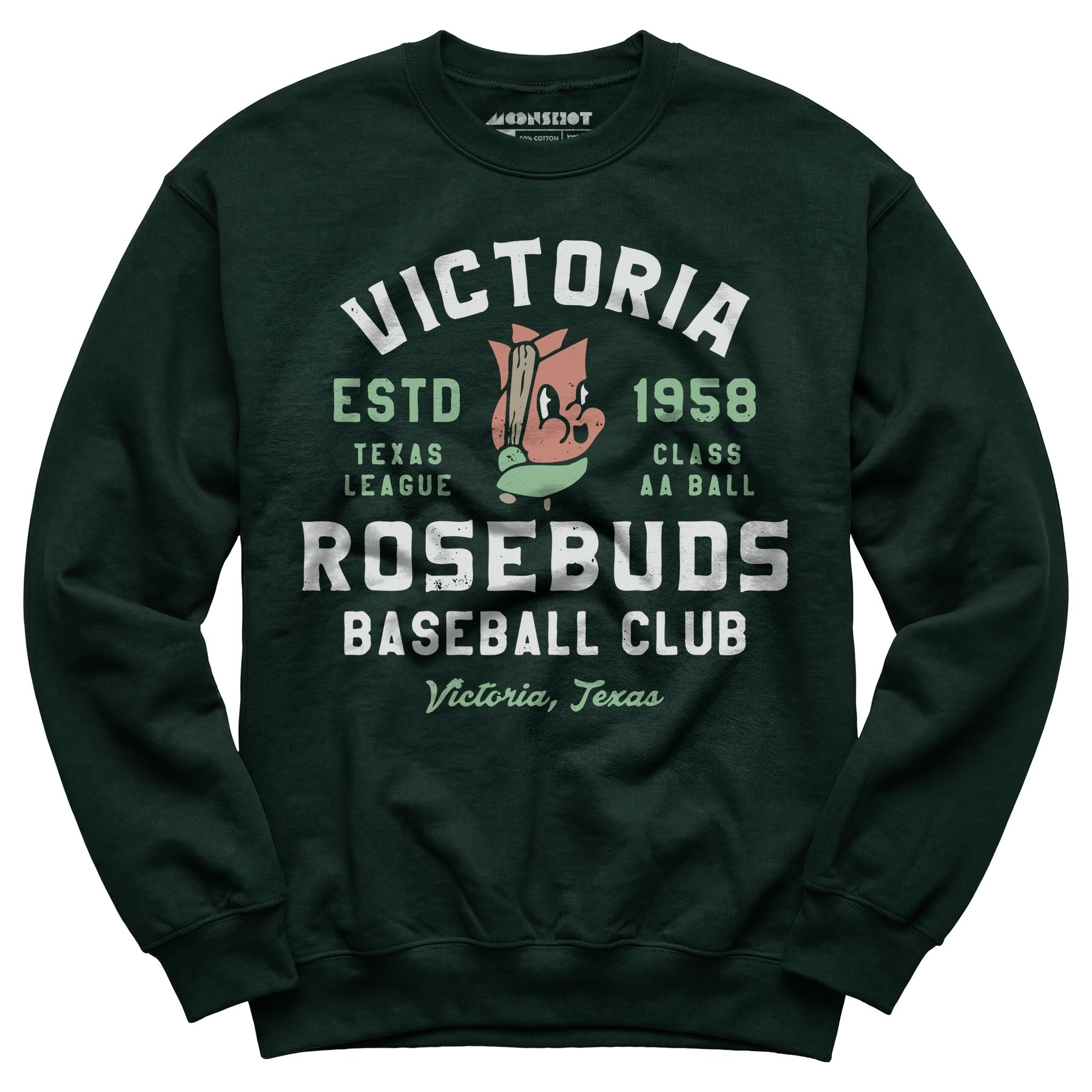 Victoria Rosebuds - Texas - Vintage Defunct Baseball Teams - Unisex Sweatshirt