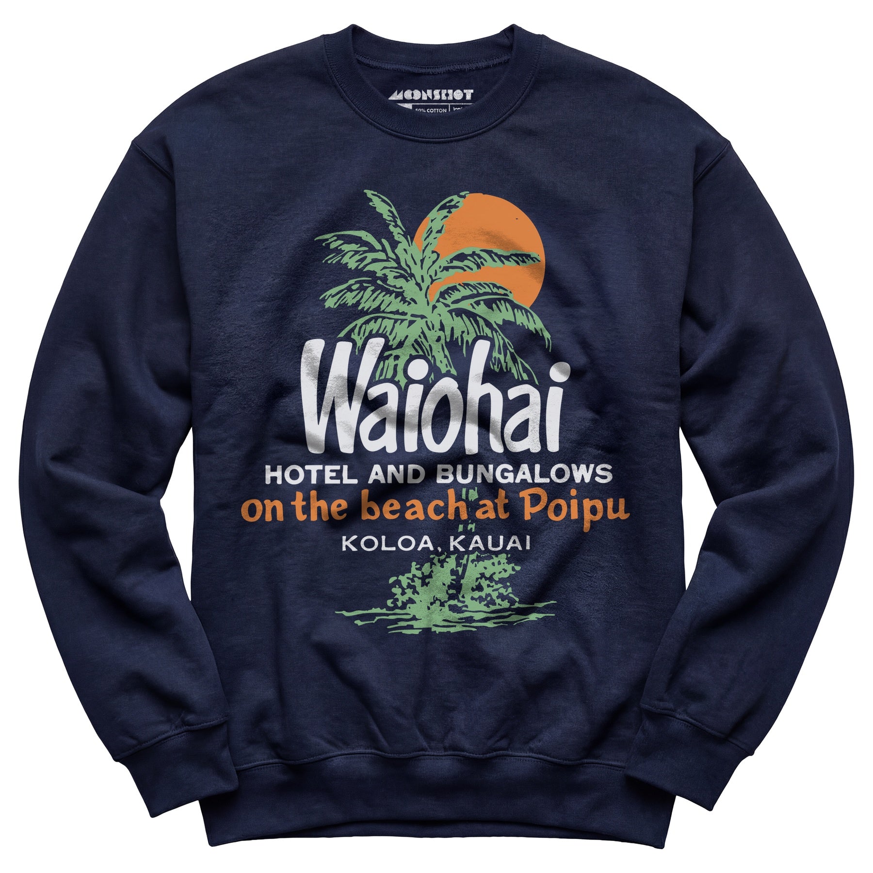 Waiohai Hotel and Bungalows - Kauai, Hawaii - Vintage - Unisex Sweatshirt