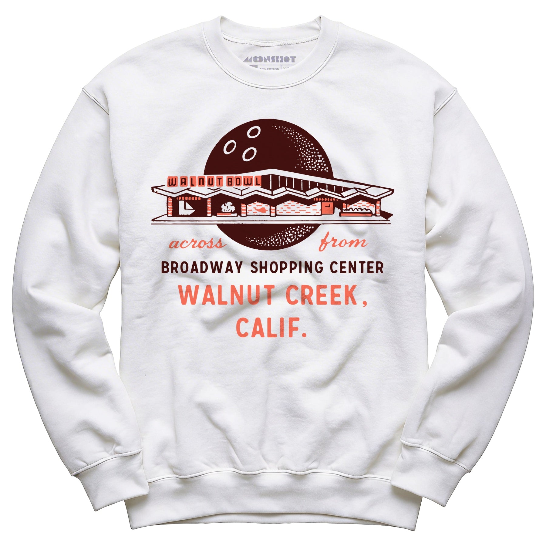 Walnut Bowl - Walnut Creek, CA - Vintage Bowling Alley - Unisex Sweatshirt