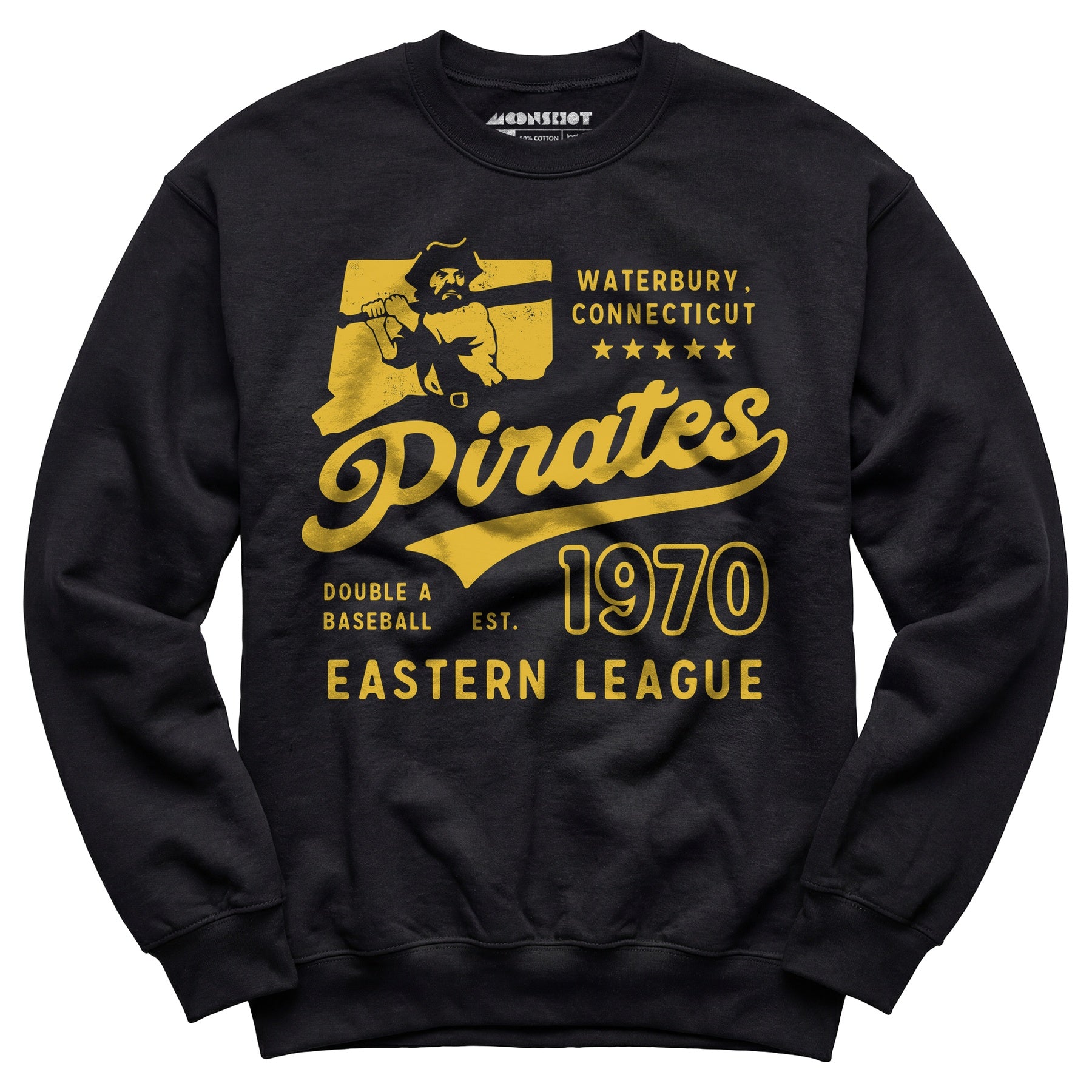 Waterbury Pirates - Connecticut - Vintage Defunct Baseball Teams - Unisex Sweatshirt