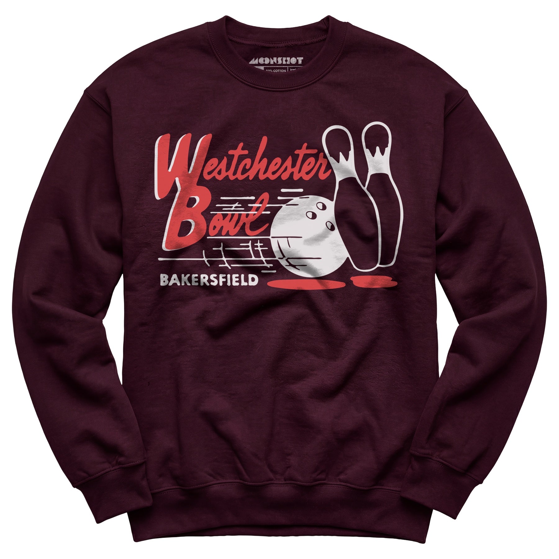 Westchester Bowl - Bakersfield, CA - Vintage Bowling Alley - Unisex Sweatshirt