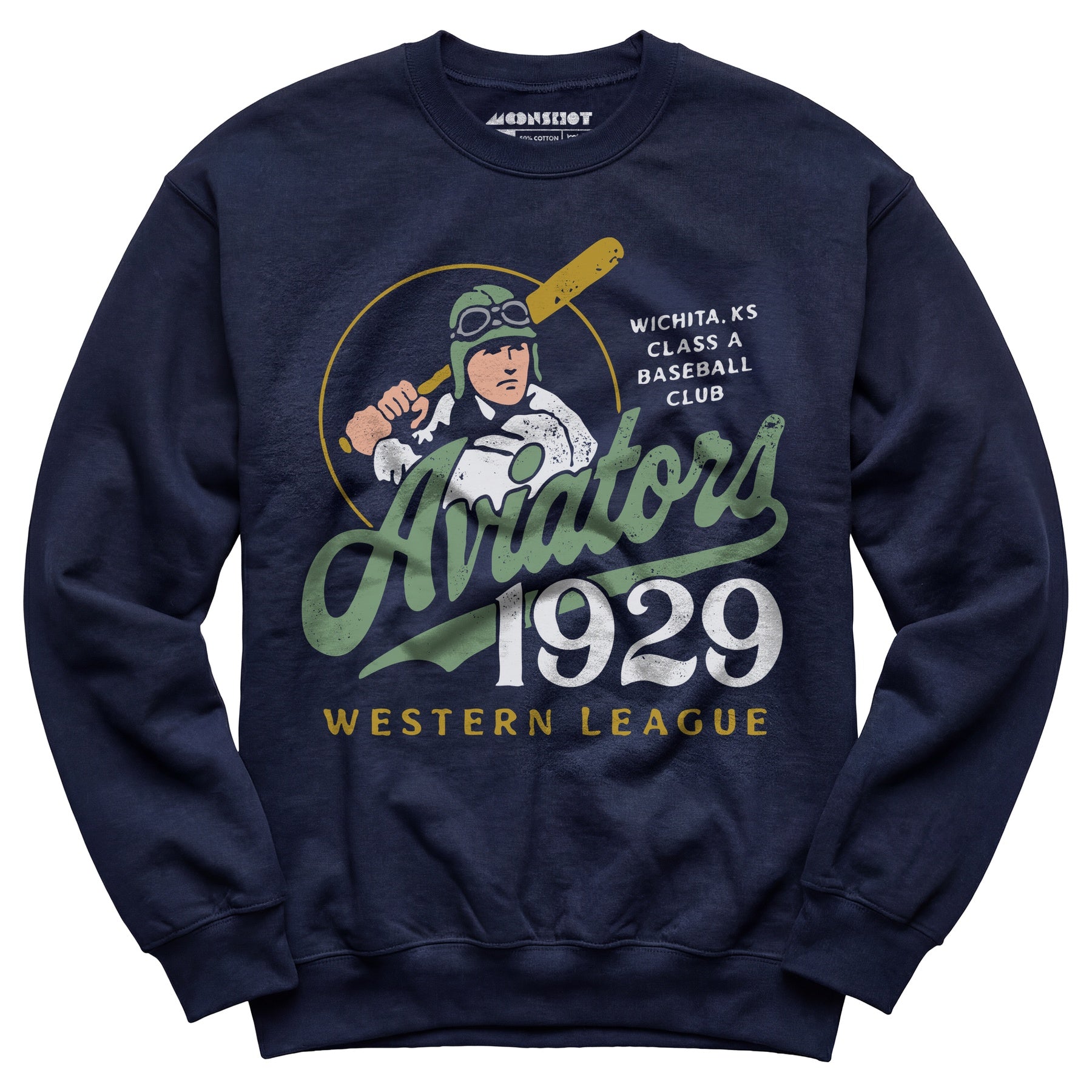 Wichita Aviators - Kansas - Vintage Defunct Baseball Teams - Unisex Sweatshirt