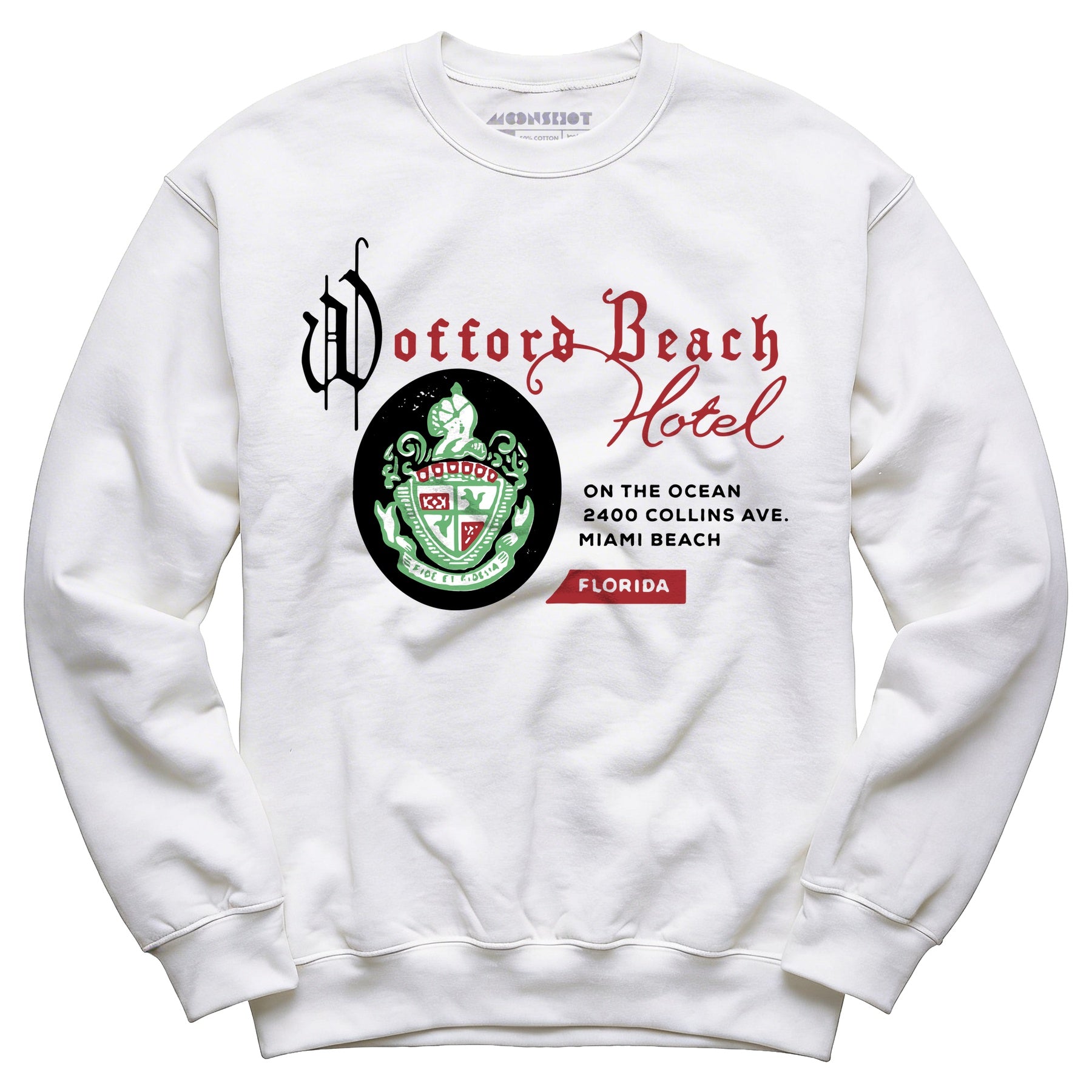 Wofford Beach Hotel - Miami, FL - Vintage Hotel - Unisex Sweatshirt