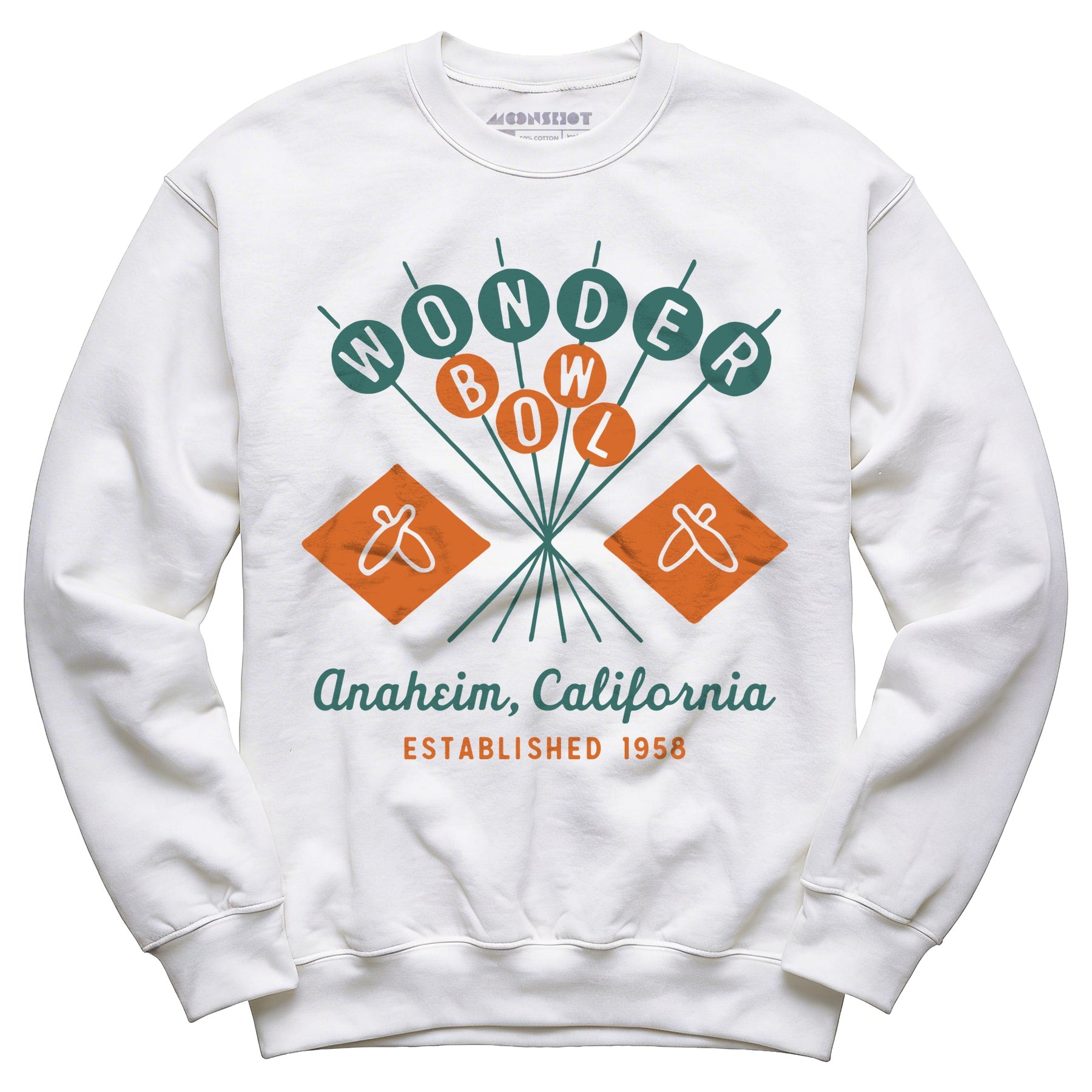Wonder Bowl - Anaheim, CA - Vintage Bowling Alley - Unisex Sweatshirt