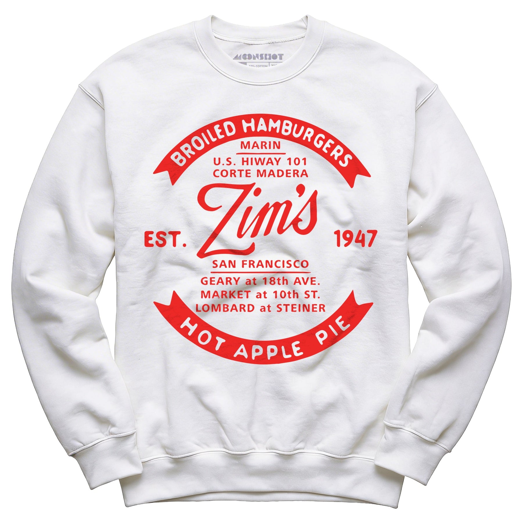 Zim's Hamburgers v4 - San Francisco, CA - Vintage Restaurant - Unisex Sweatshirt