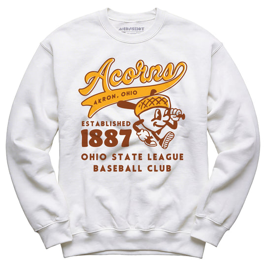 Akron Acorns - Ohio - Vintage Defunct Baseball Teams - Unisex Sweatshirt
