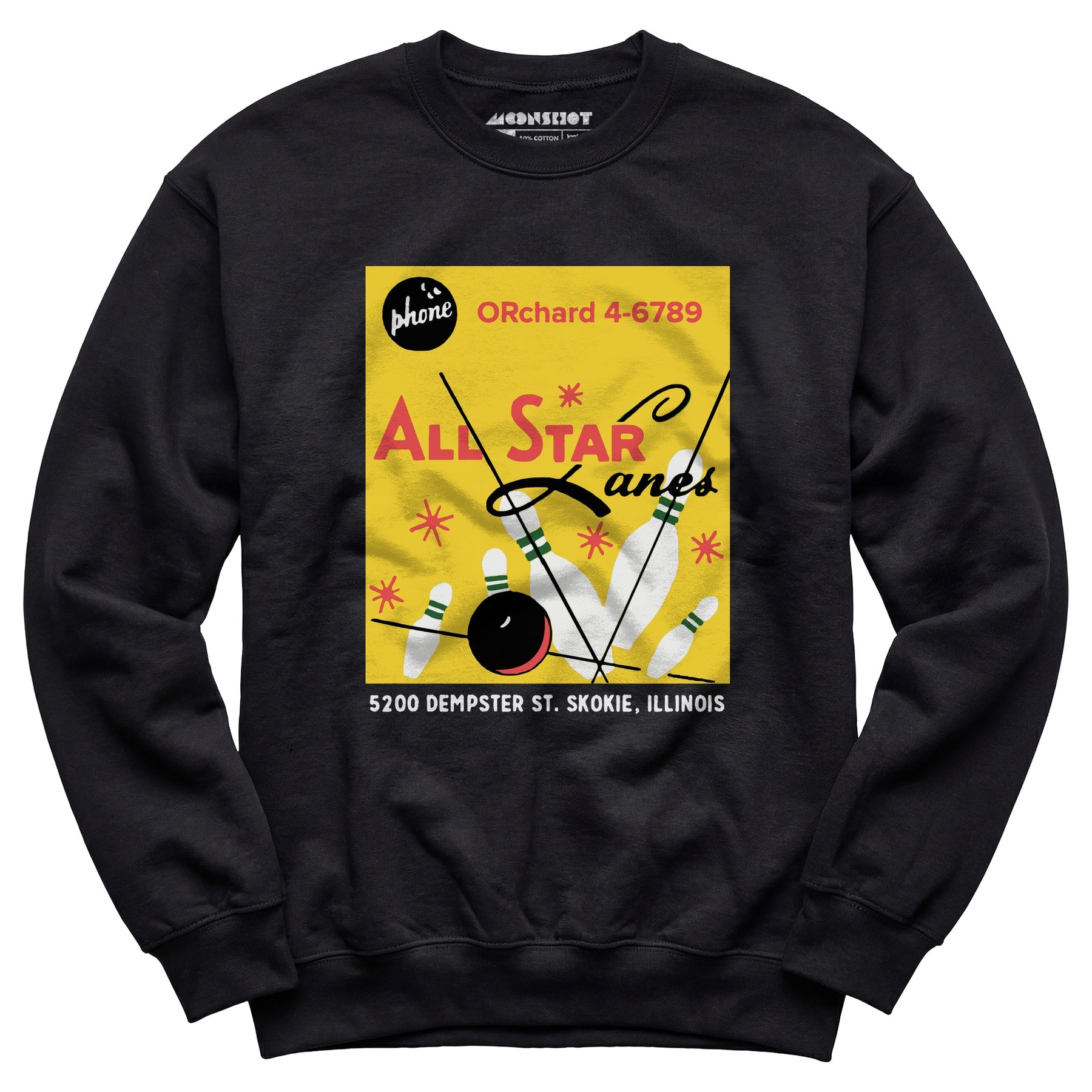 All Star Lanes v2 - St. Skokie, IL - Vintage Bowling Alley - Unisex Sweatshirt