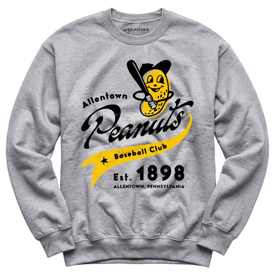 Allentown Peanuts - Pennsylvania - Vintage Defunct Baseball Teams - Unisex Sweatshirt
