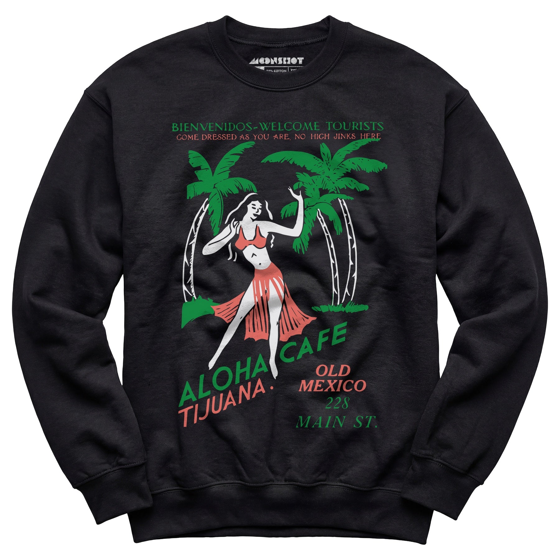 Aloha Cafe - Tijuana, Mexico - Vintage Tiki Bar - Unisex Sweatshirt